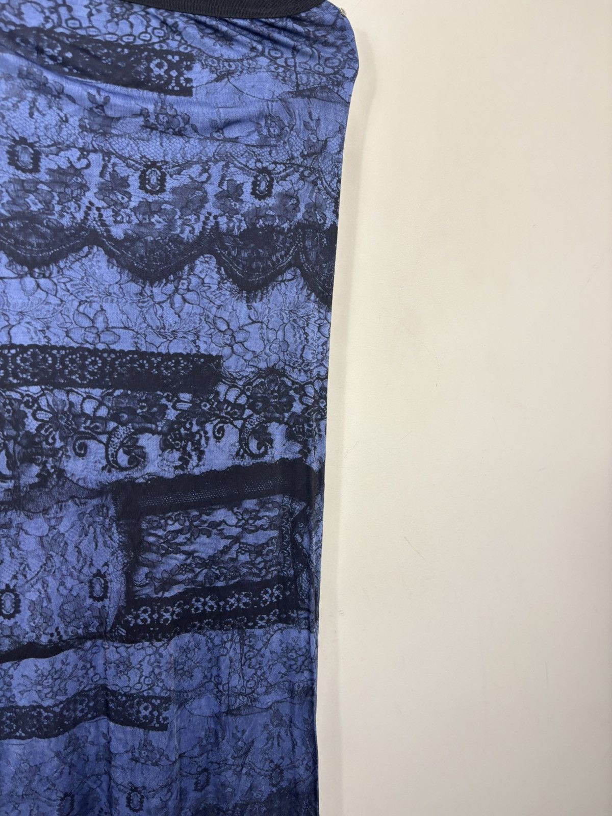 Diesel Diesel Laisy Women’s NWT Blue/Black Lace Print Maxi Skirt Size 30" / US 8 / IT 44 - 13 Thumbnail