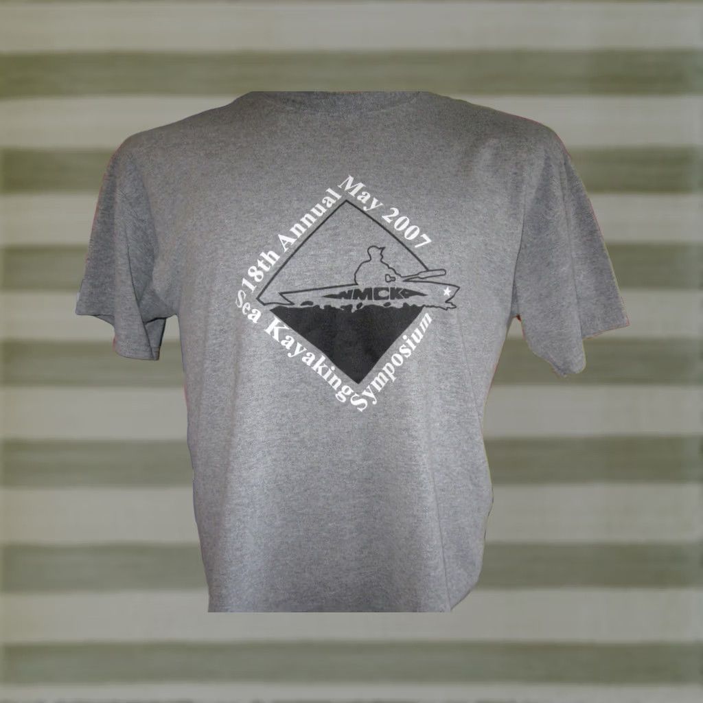 Jerzees 2007 KAYAKING SYPMOSIUM Shirt Mens Large West Michigan Coastal KAYAKERS WMCKA - Vintage Kayak Size US L / EU 52-54 / 3 - 1 Thumbnail