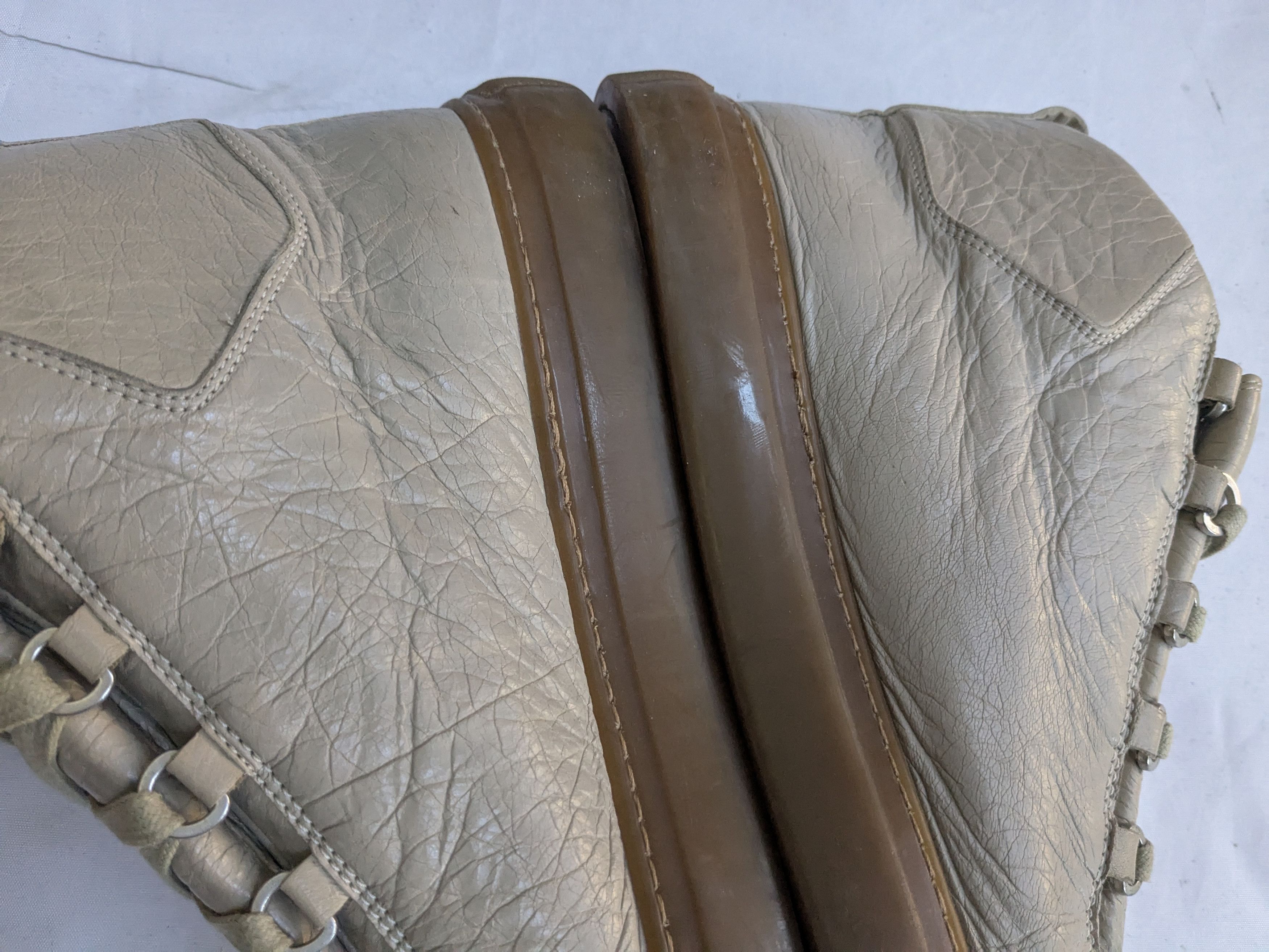 Balenciaga Balenciaga Arena Brown 13 Leather High Tops Size US 13 / EU 46 - 10 Thumbnail