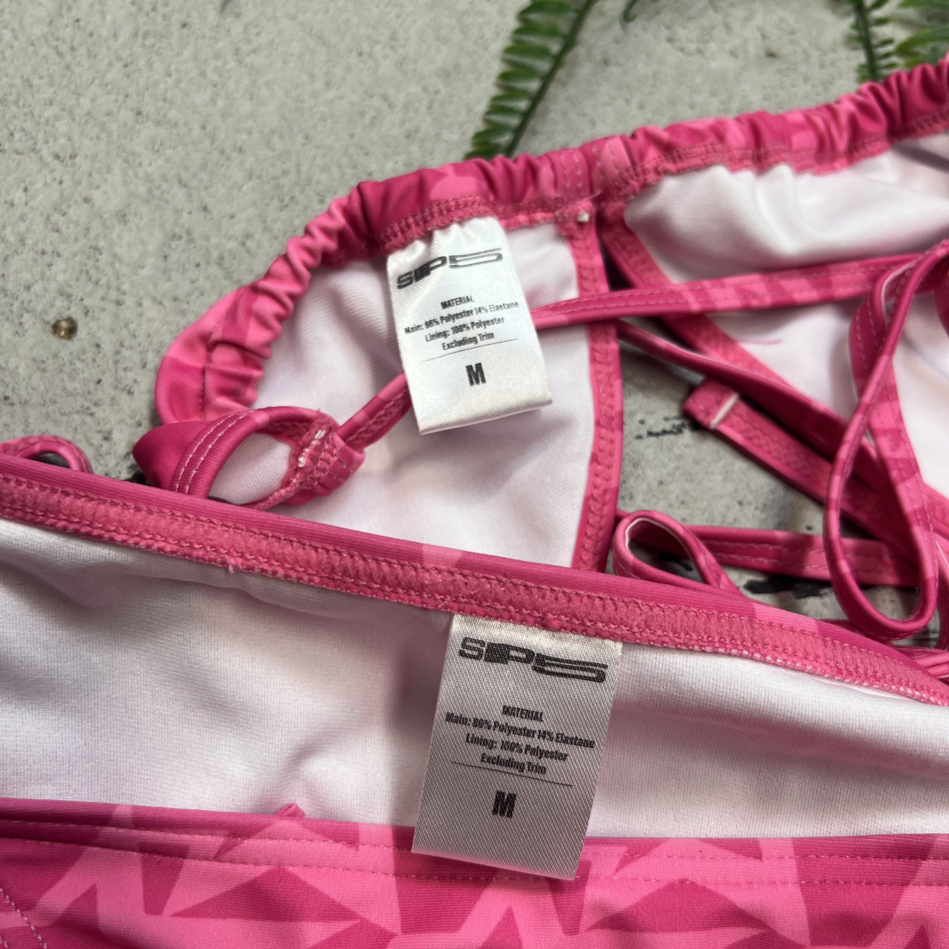 Sp5der Sp5der Pink 5 Star Bikini NWT Young Thug Size ONE SIZE - 3 Thumbnail