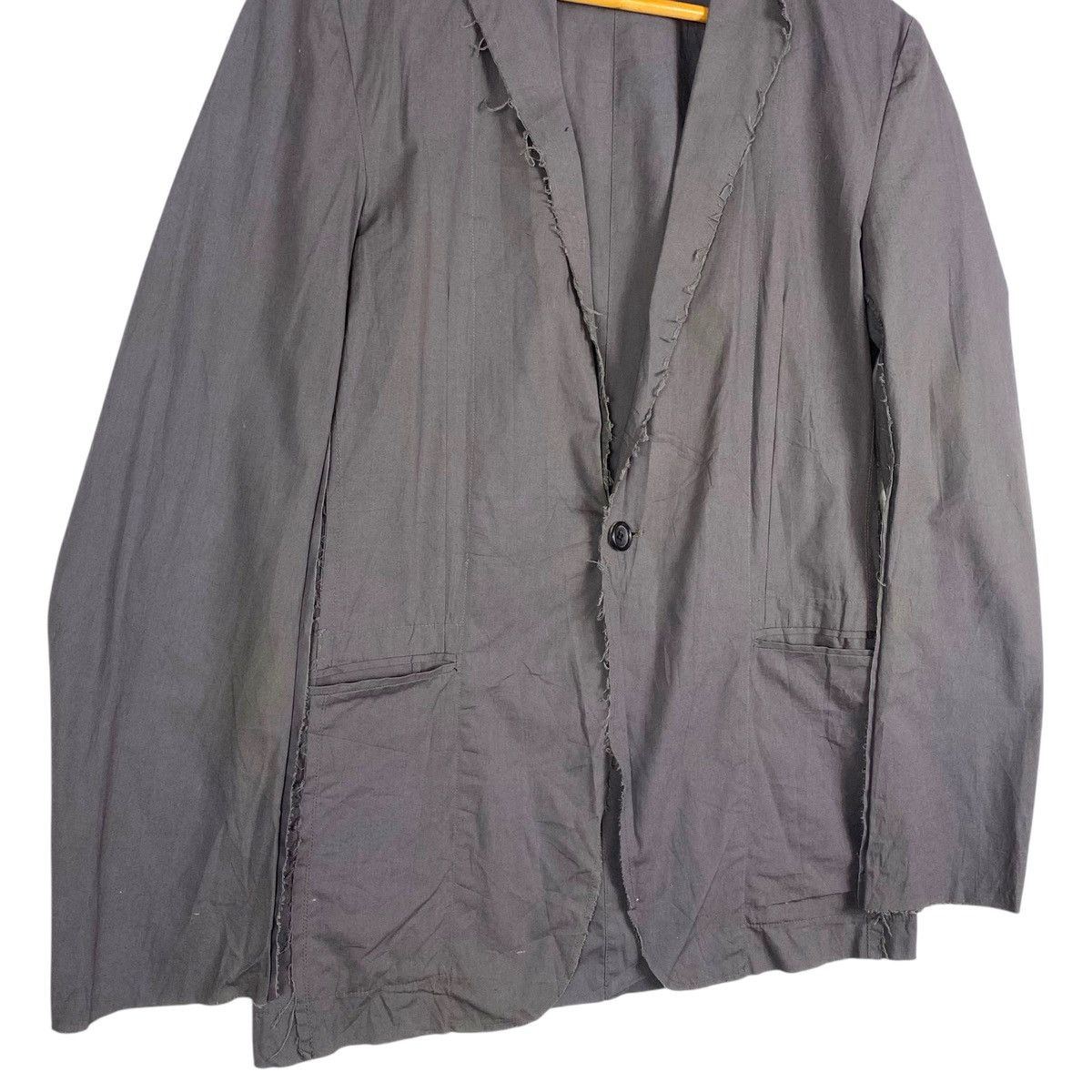 HENRY'S 💥 JACK HENRY PARIS RAW-EDGE DARK CHARCOAL LIGHT JACKET Size US S / EU 44-46 / 1 - 4 Thumbnail