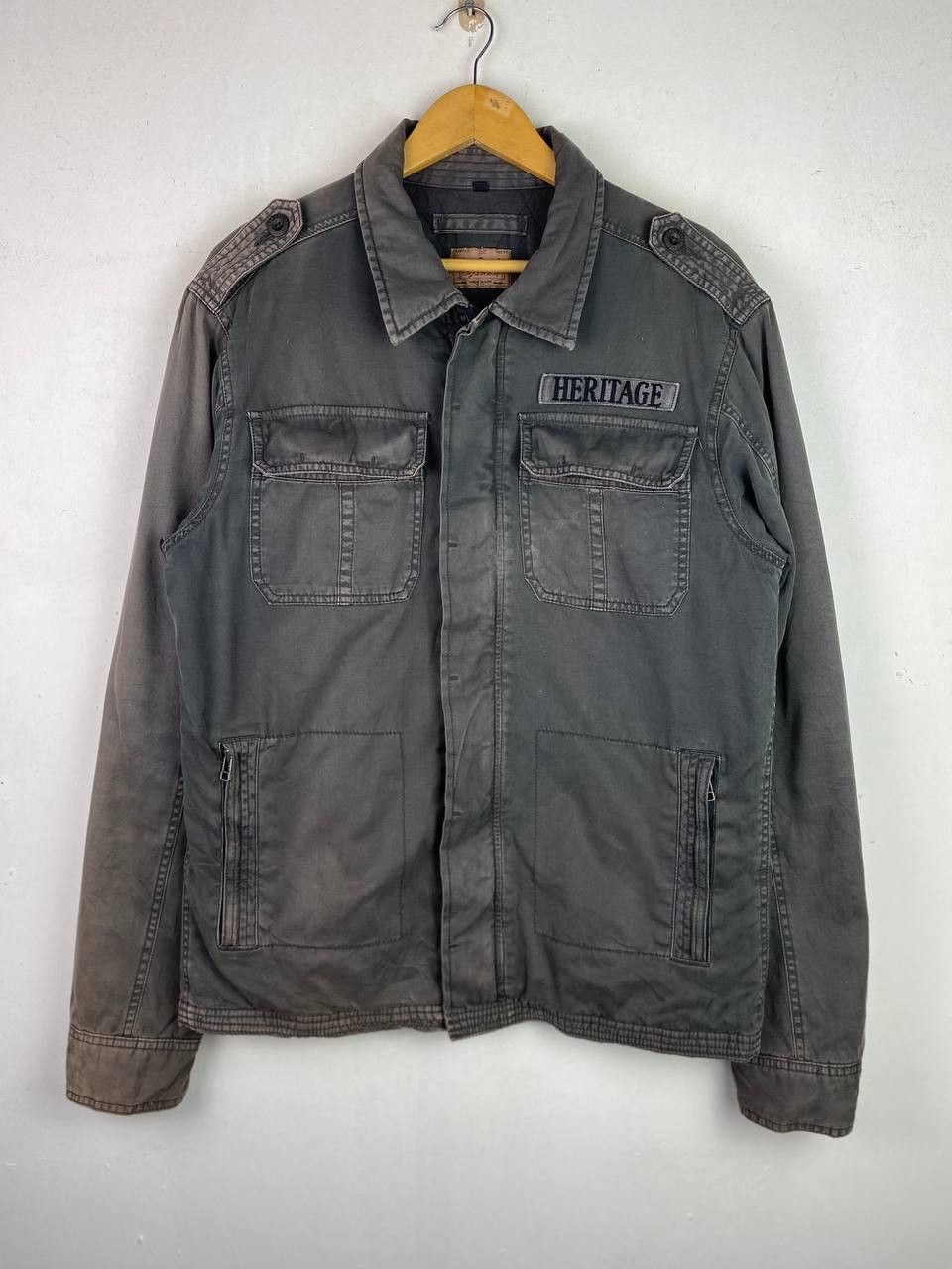 Pepe Jeans pepe jeans military style jacket quilted lining Size US L / EU 52-54 / 3 - 1 Thumbnail