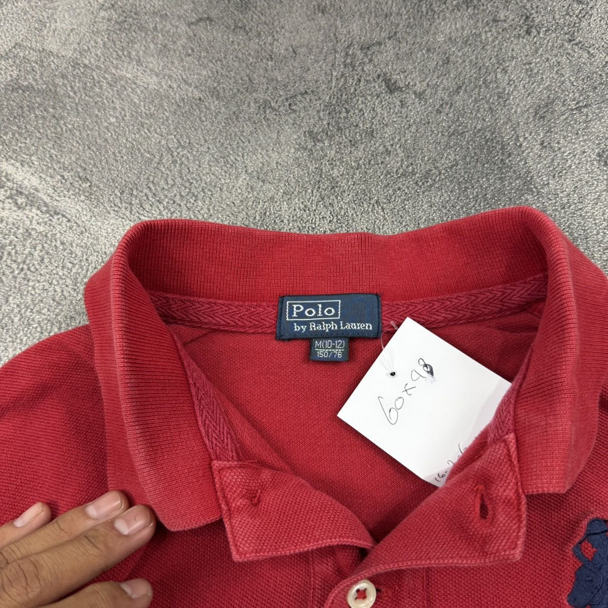 Polo Ralph Lauren POLO RALPH LAUREN red 2bar long poloshirt Size US S / EU 44-46 / 1 - 4 Thumbnail