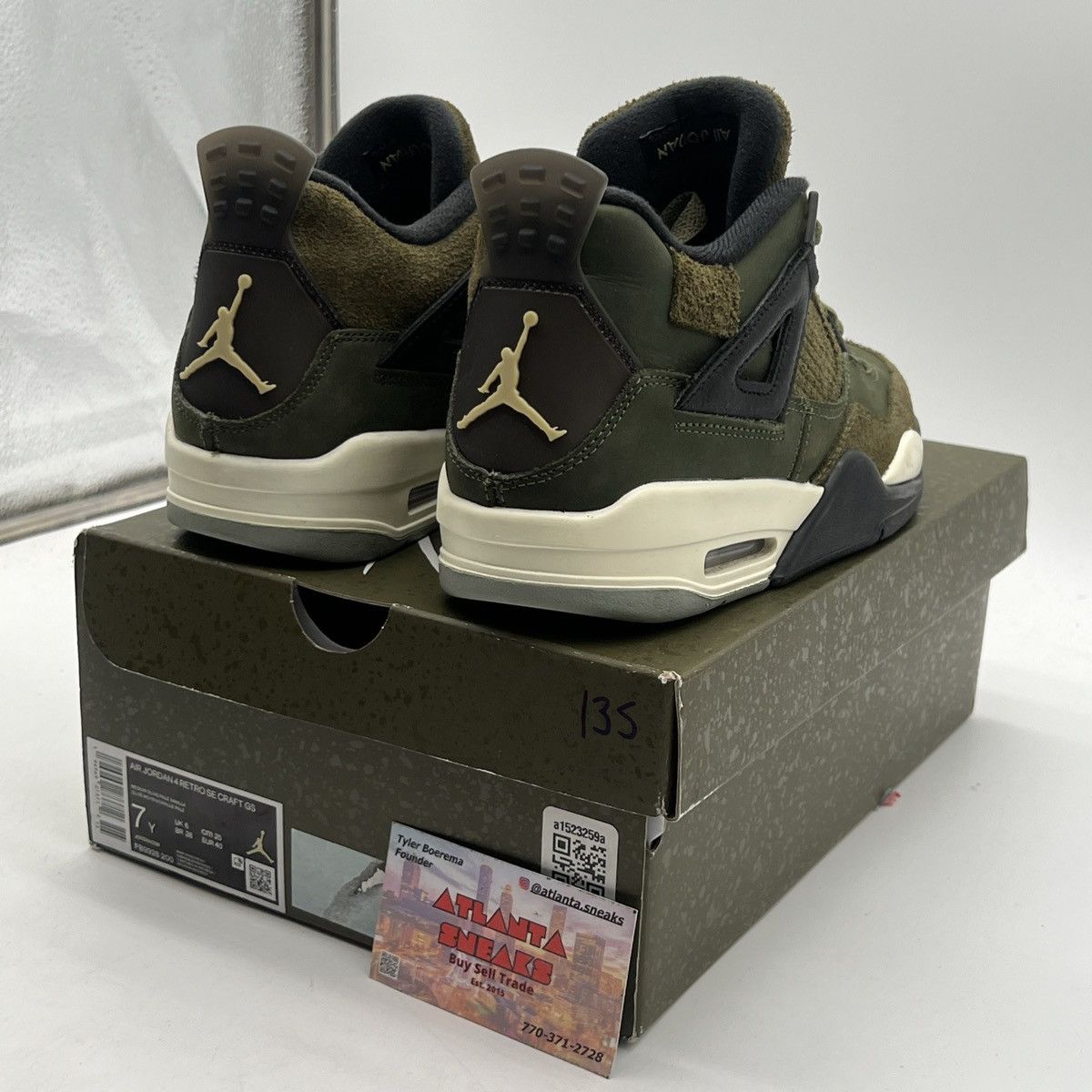 Jordan Brand Air Jordan 4 craft olive Size US 7 / EU 40 - 5 Thumbnail