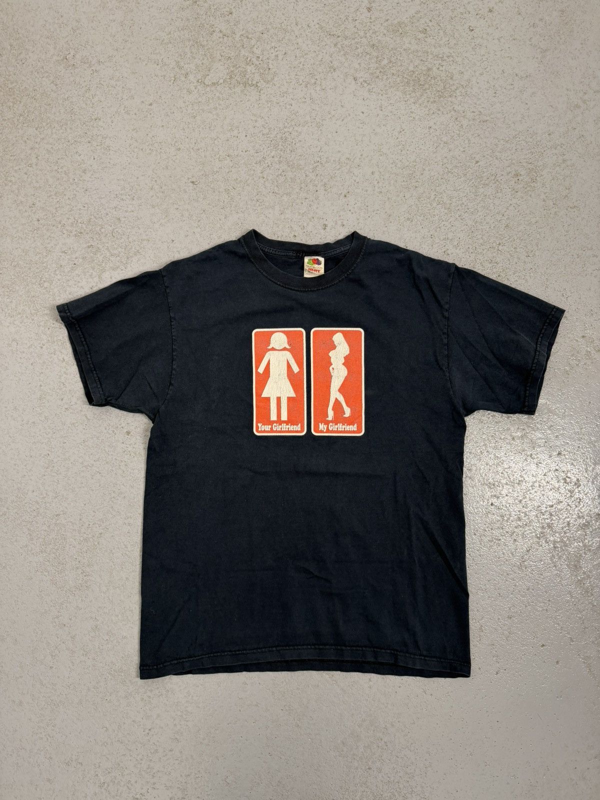 Vintage Vintage 00s Your Girlfriend My Girlfriend T-Shirt Size US L / EU 52-54 / 3 - 1 Thumbnail