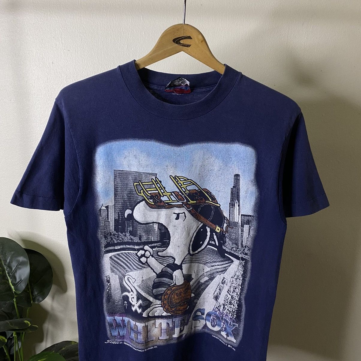 Peanuts 1995 Peanuts Snoopy x MLB White Sox T Shirt Size US S / EU 44-46 / 1 - 2 Thumbnail