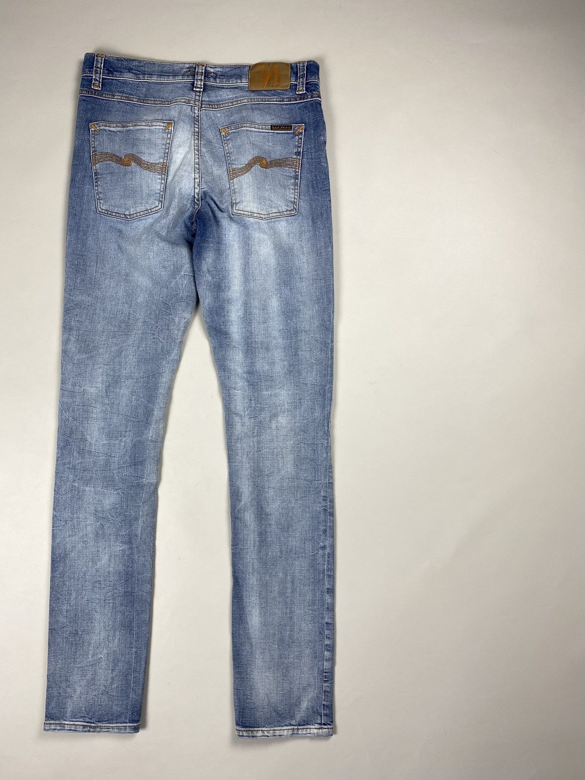 Nudie Jeans Nudie Jeans Co Lean Dean Broken Sage men’s jeans Size US 31 - 21 Thumbnail