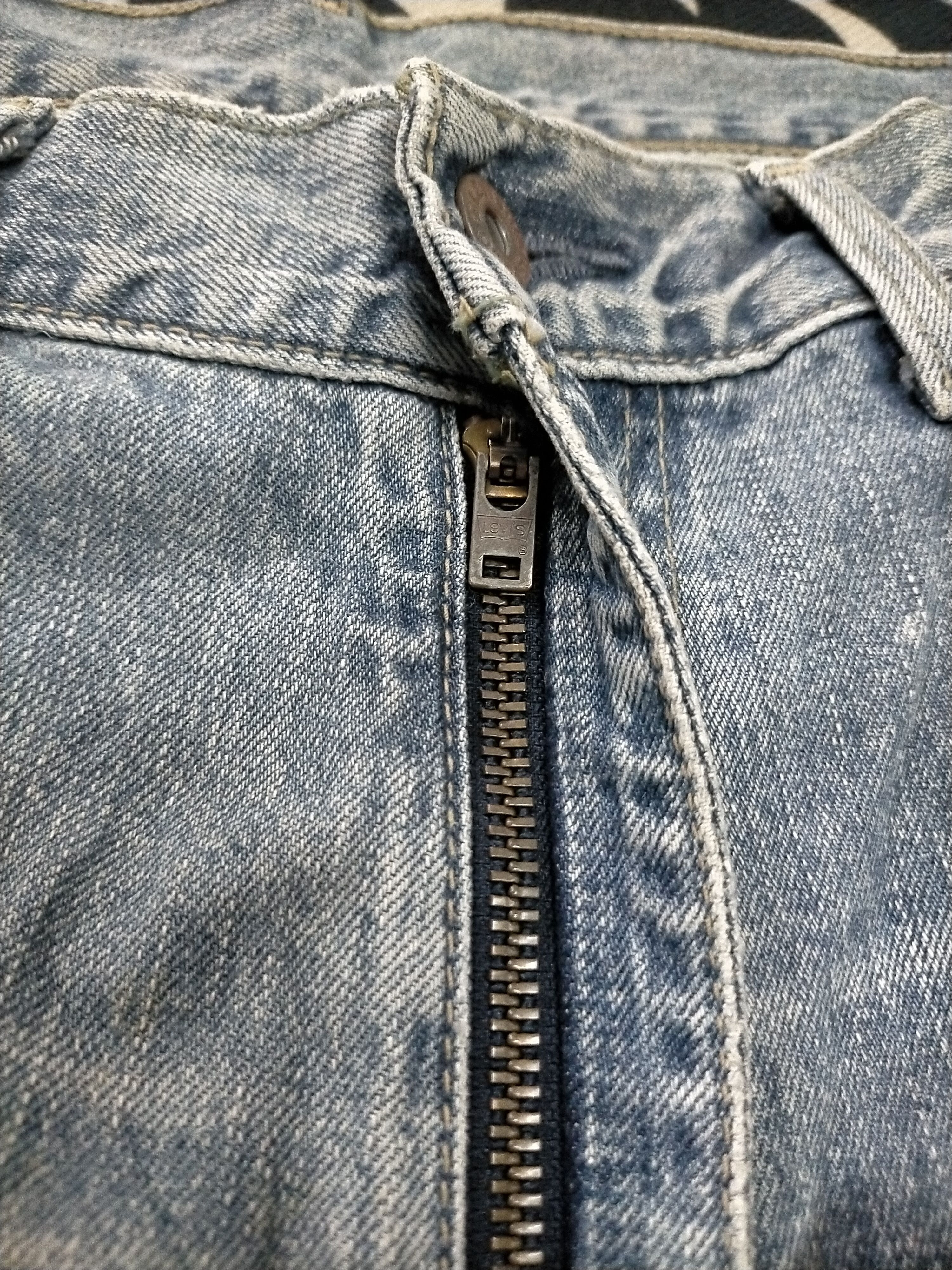 Levi's × Levi's Vintage Clothing 🔥Levis Distressed Mudwash Loose Baggy Jeans Size US 34 / EU 50 - 8 Thumbnail