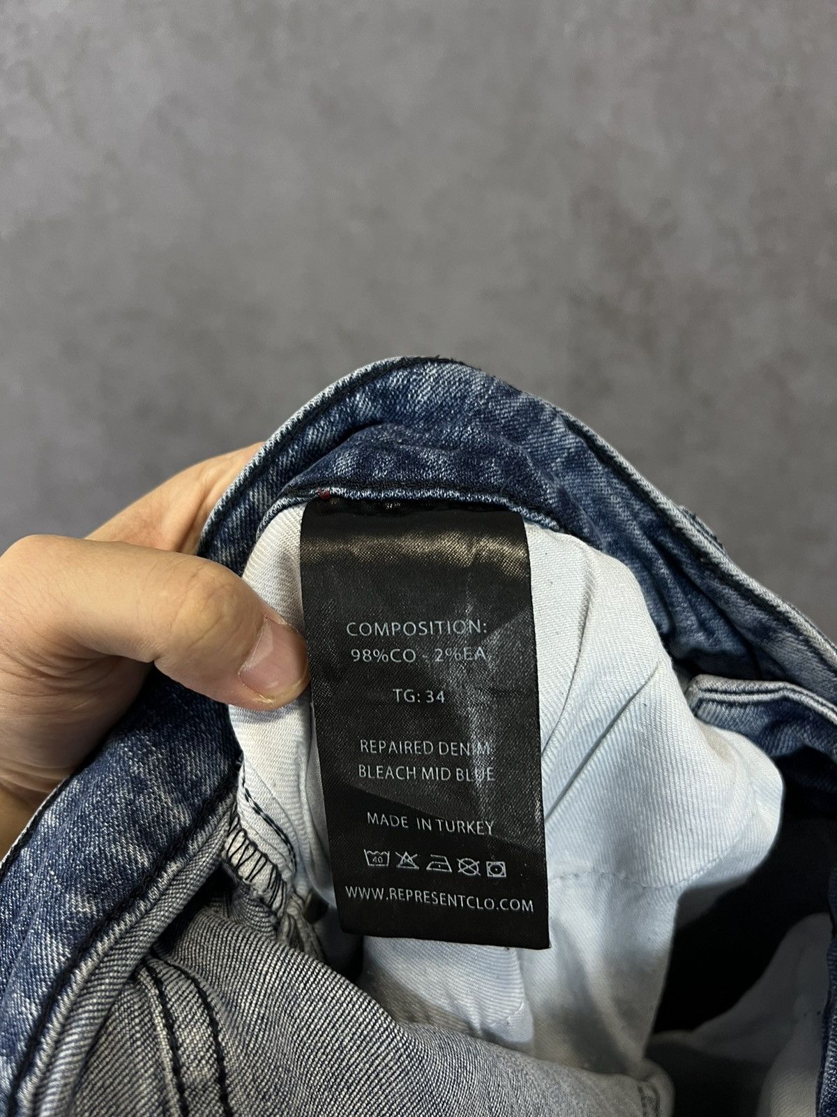 Represent Clo. Represent designer Distressed jeans Size US 32 / EU 48 - 9 Thumbnail