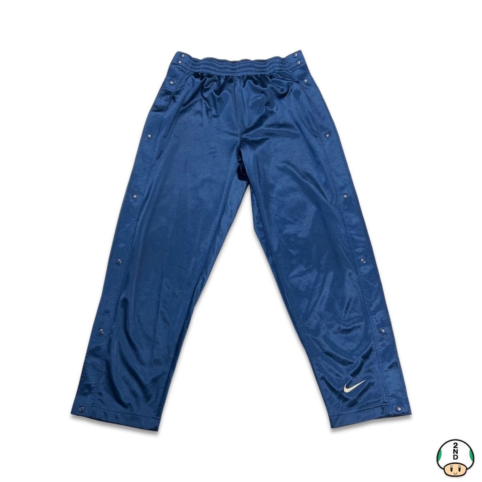 Nike × Vintage VTG 90s Nike Sportswear Track Pants Large Swoosh Tear Away Size US 32 / EU 48 - 1 Thumbnail