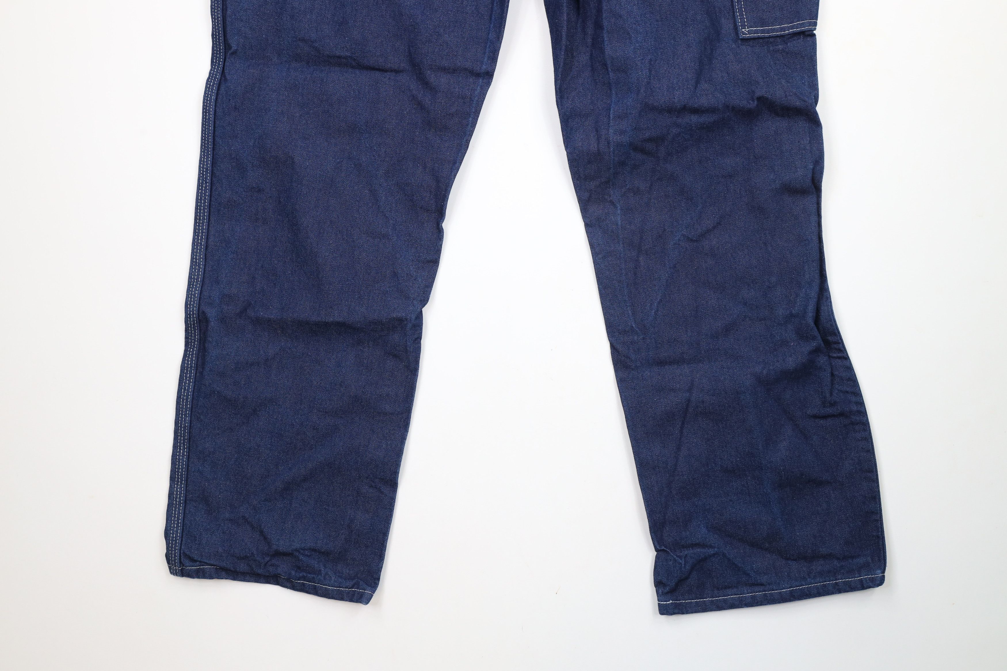 Dickies × Vintage Vintage Y2K Dickies Wide Leg Dungaree Denim Jeans Blue Size US 38 / EU 54 - 13 Thumbnail