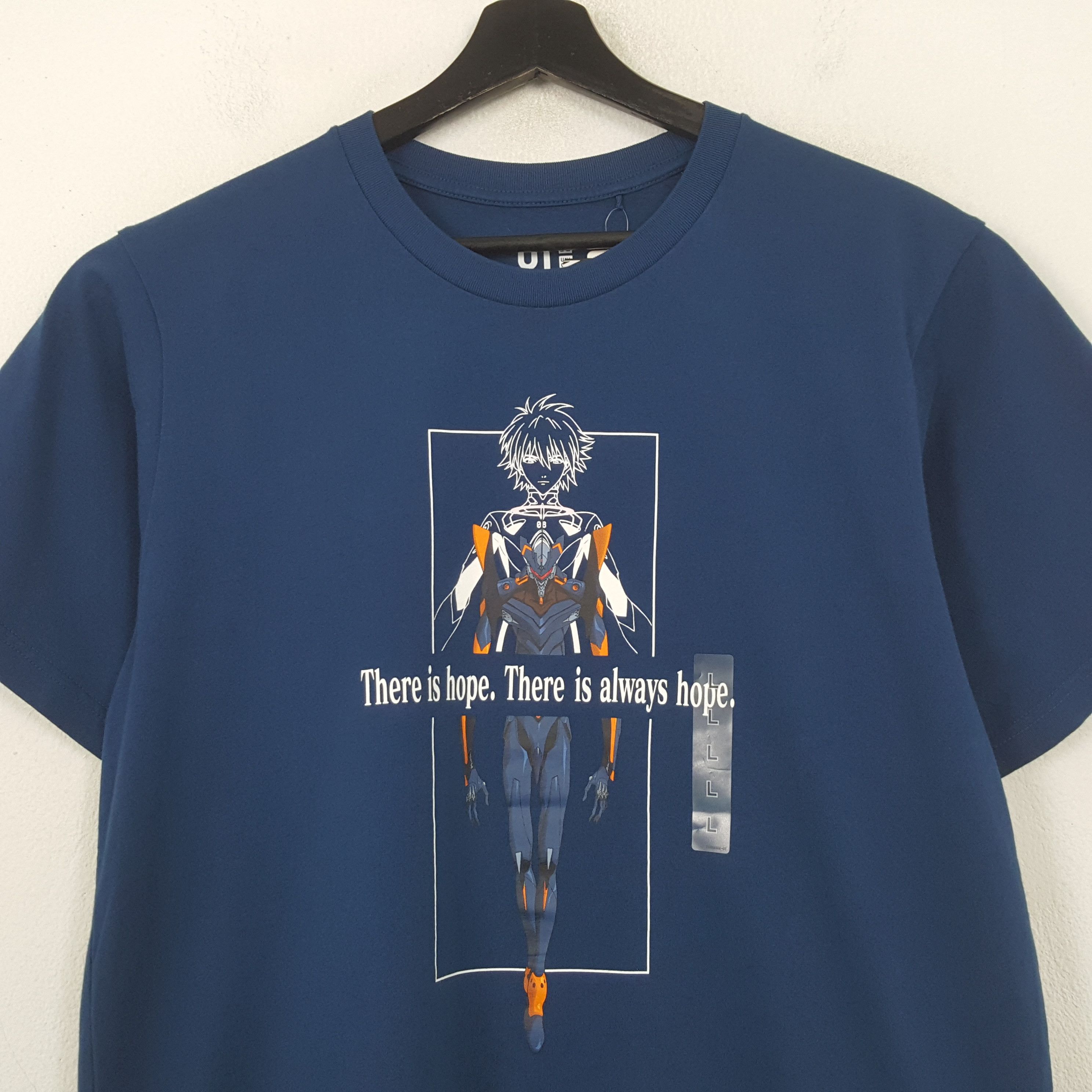 Uniqlo Uniqlo x Evangelion Anime Japanese Brand Tshirt RR1 Size US L / EU 52-54 / 3 - 2 Thumbnail