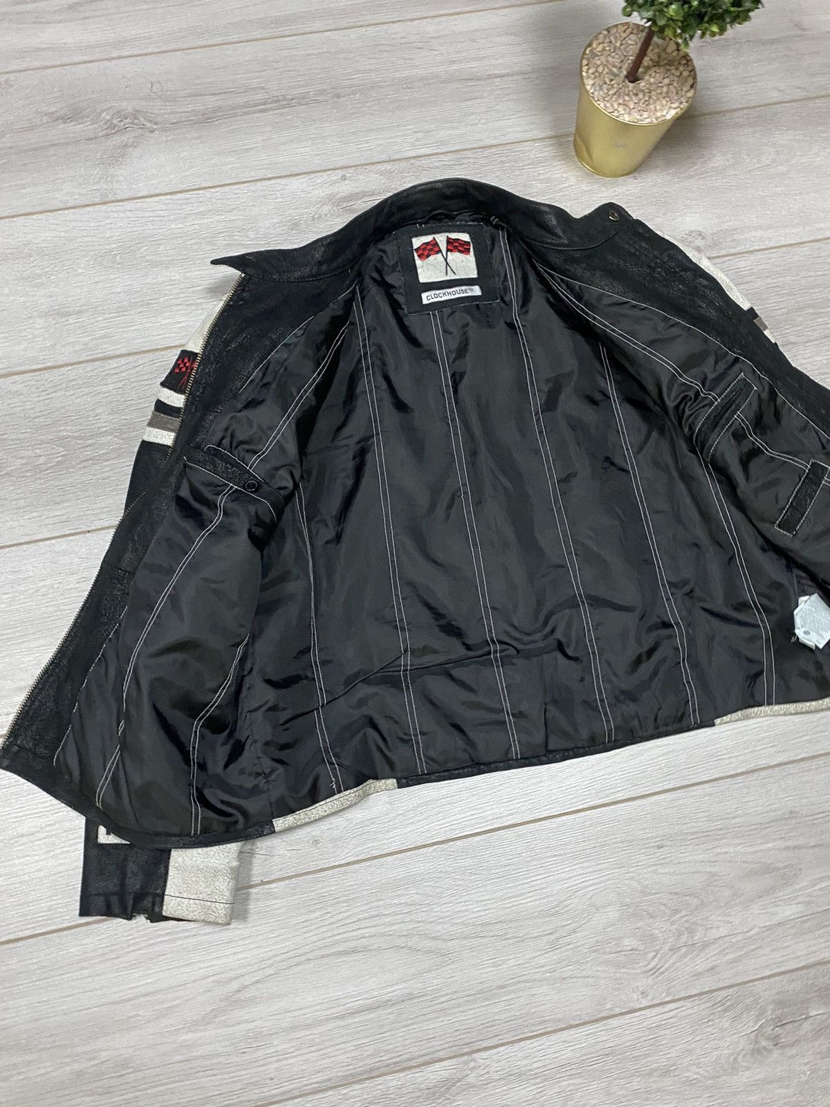 Vintage Moto team leather Stop n fee free vintage racing jacket Size US XXL / EU 58 / 5 - 13 Thumbnail