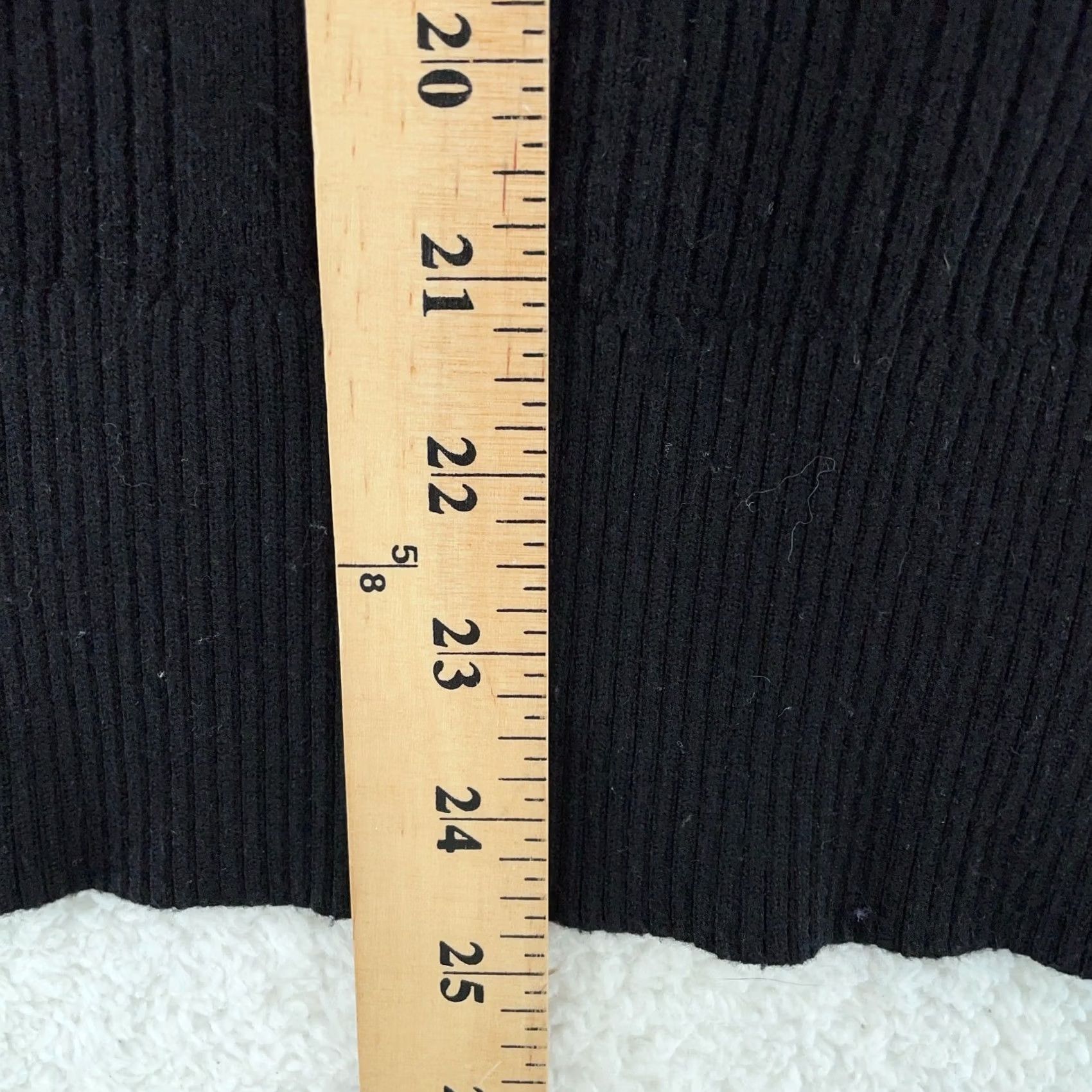 Vintage Cyrus Sweater Mens Large Black Ribbed Knitted Slim Fit Long Sleeve High Low Slit Size US L / EU 52-54 / 3 - 7 Thumbnail
