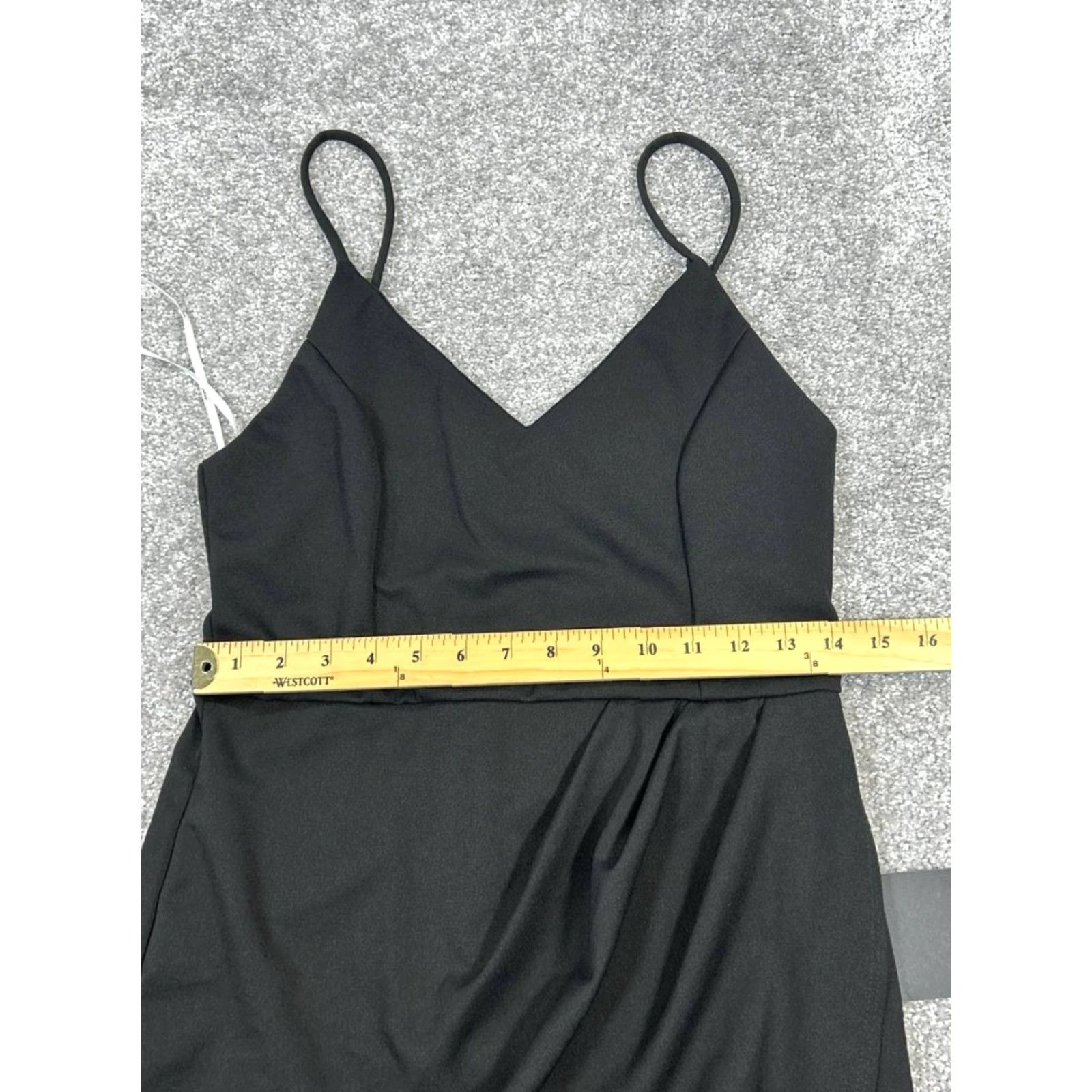 Lulus Lulus Dress Black Bodycon Wrap Womens Large V-Neck Sleeveless Short Neckline Party Cocktail Wedding Casual Size L / US 10 / IT 46 - 7 Thumbnail