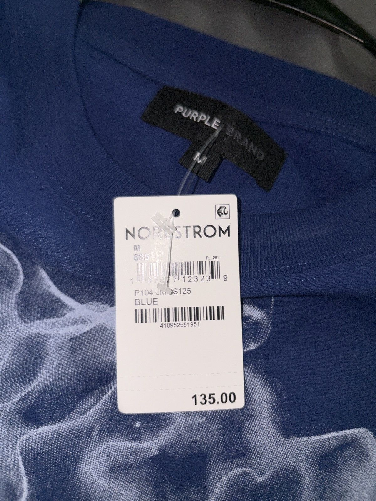 Purple Brand Purple Brand Smoke Tee Blue Mens Medium Size US M / EU 48-50 / 2 - 3 Thumbnail