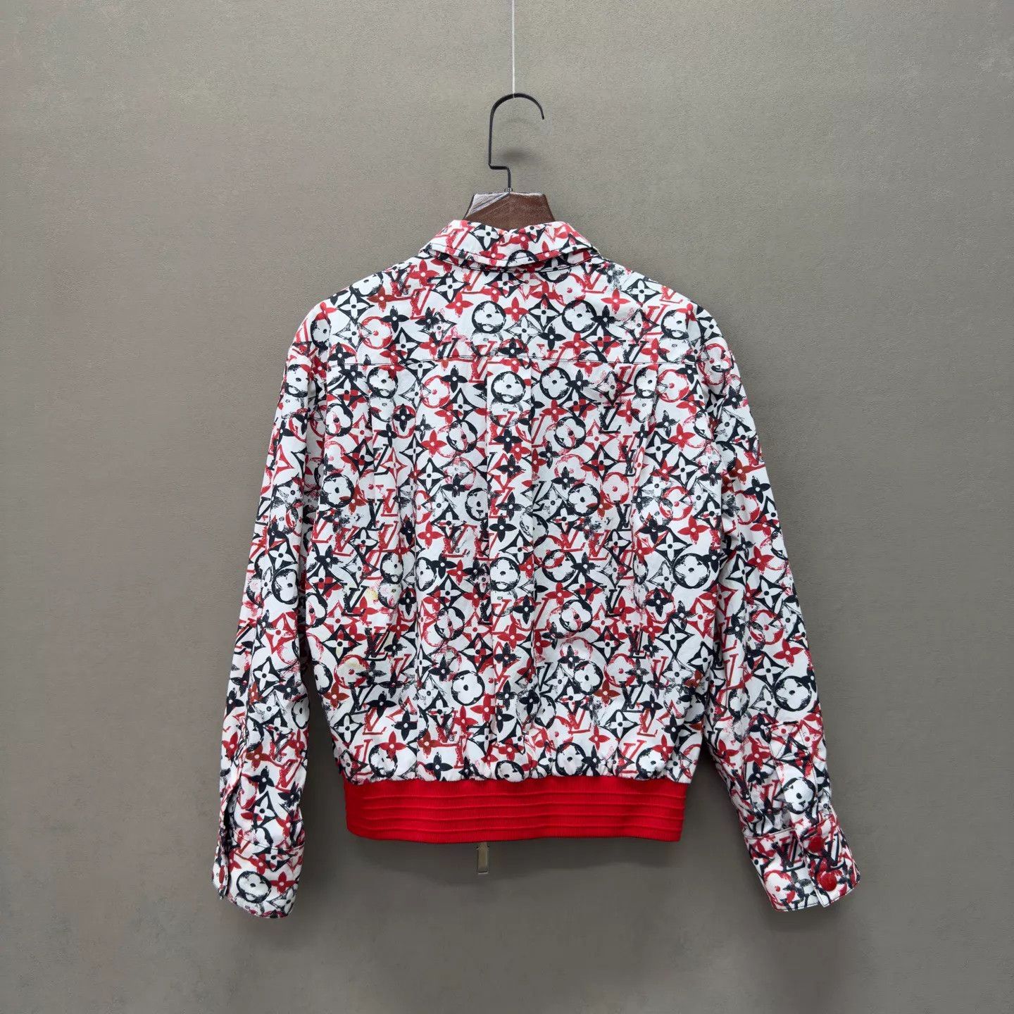 Louis Vuitton Louis Vuitton Monogram Red Black Colorblocked Jacket 36 Size XS / US 0-2 / IT 36-38 - 4 Thumbnail