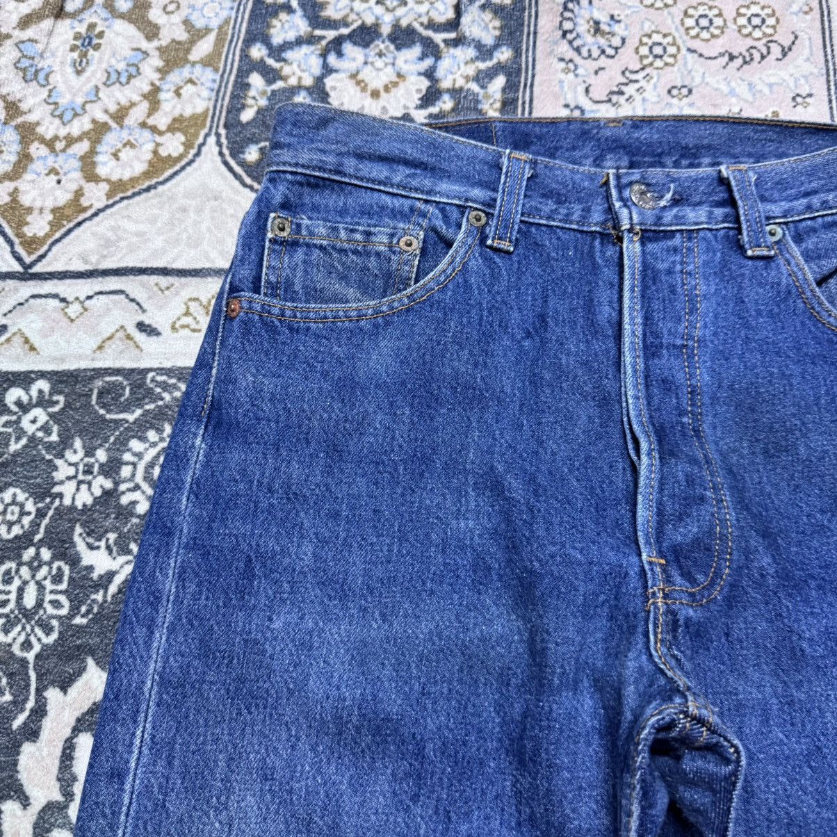 Levi's Vintage 90s Levis 501xx Dark Blue Denim Jeans Size US 29 - 5 Thumbnail