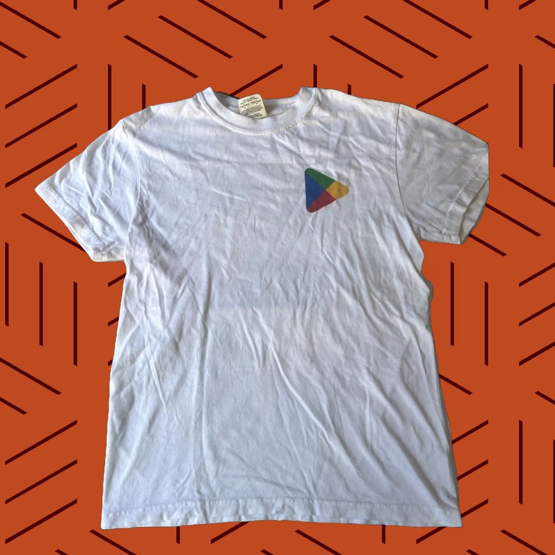 Vintage Google Play Store Go Play Shirt Adult Small White Graphic Tee Unisex 100% Cotton Astro Boy Logo Size US S / EU 44-46 / 1 - 1 Thumbnail