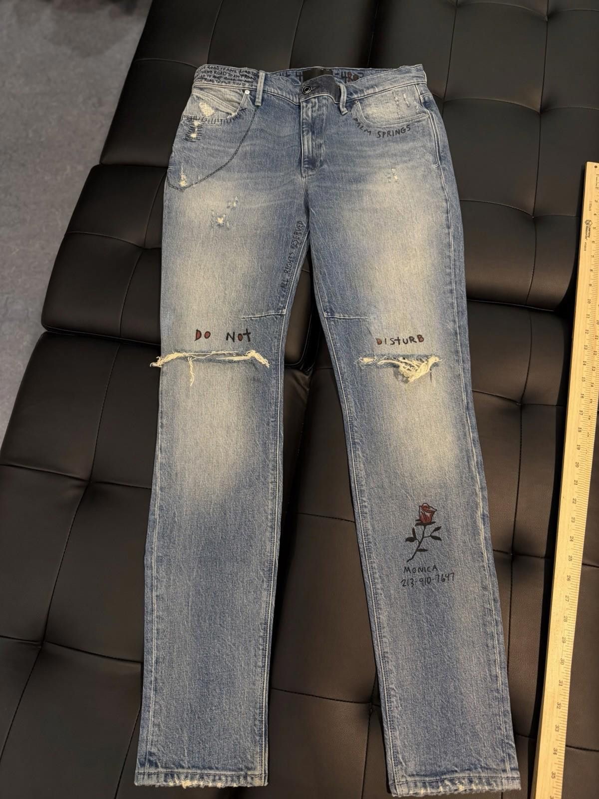 Rta RTA Men's Denim Jeans Blue Size 31 Authentic $350 Retail Size US 31 - 1 Thumbnail