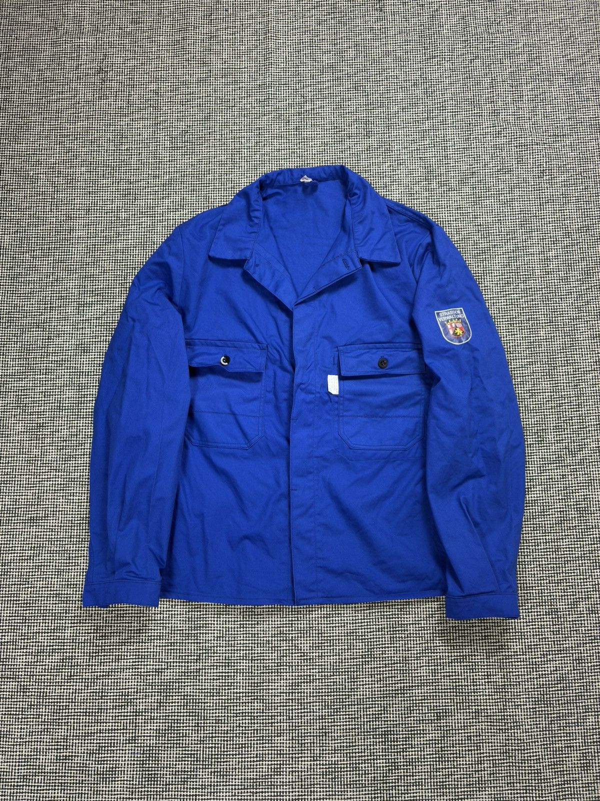 Vintage Vintage 80s Germany verwaltung polizei utility work jacket Size US XXL / EU 58 / 5 - 1 Thumbnail