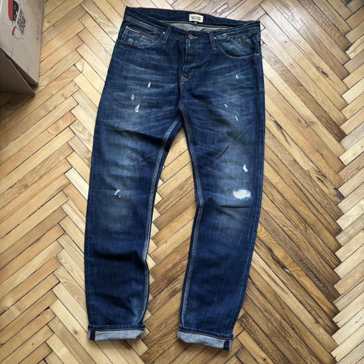 Tommy Hilfiger Tommy Hilfiger Distressed Boro Denim Scanton Selvedge Jeans Size US 33 - 1 Thumbnail