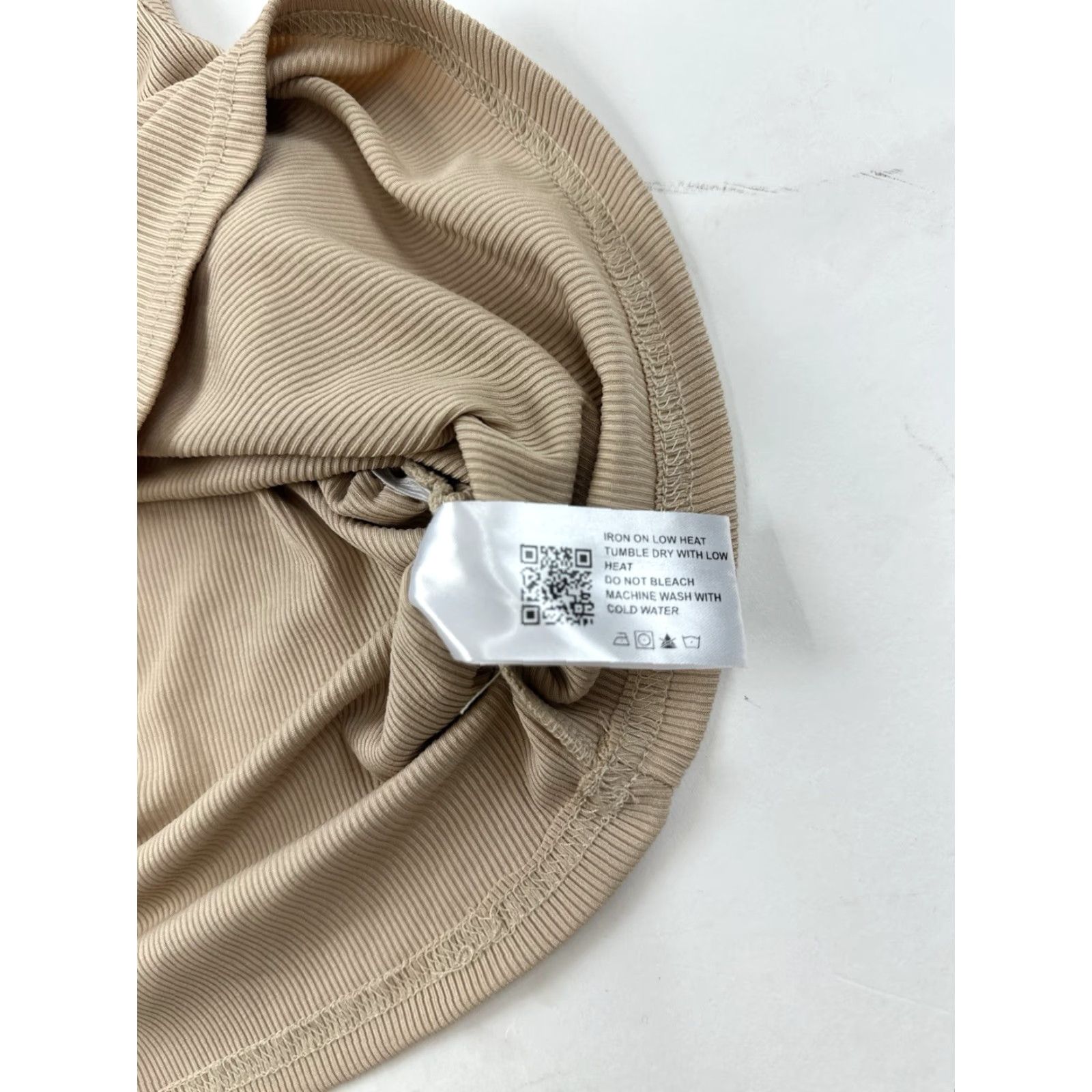 Cider Cider Crop Tank Top Women’s XL Beige Tan Ribbed NWT Size XL / US 12-14 / IT 48-50 - 5 Thumbnail