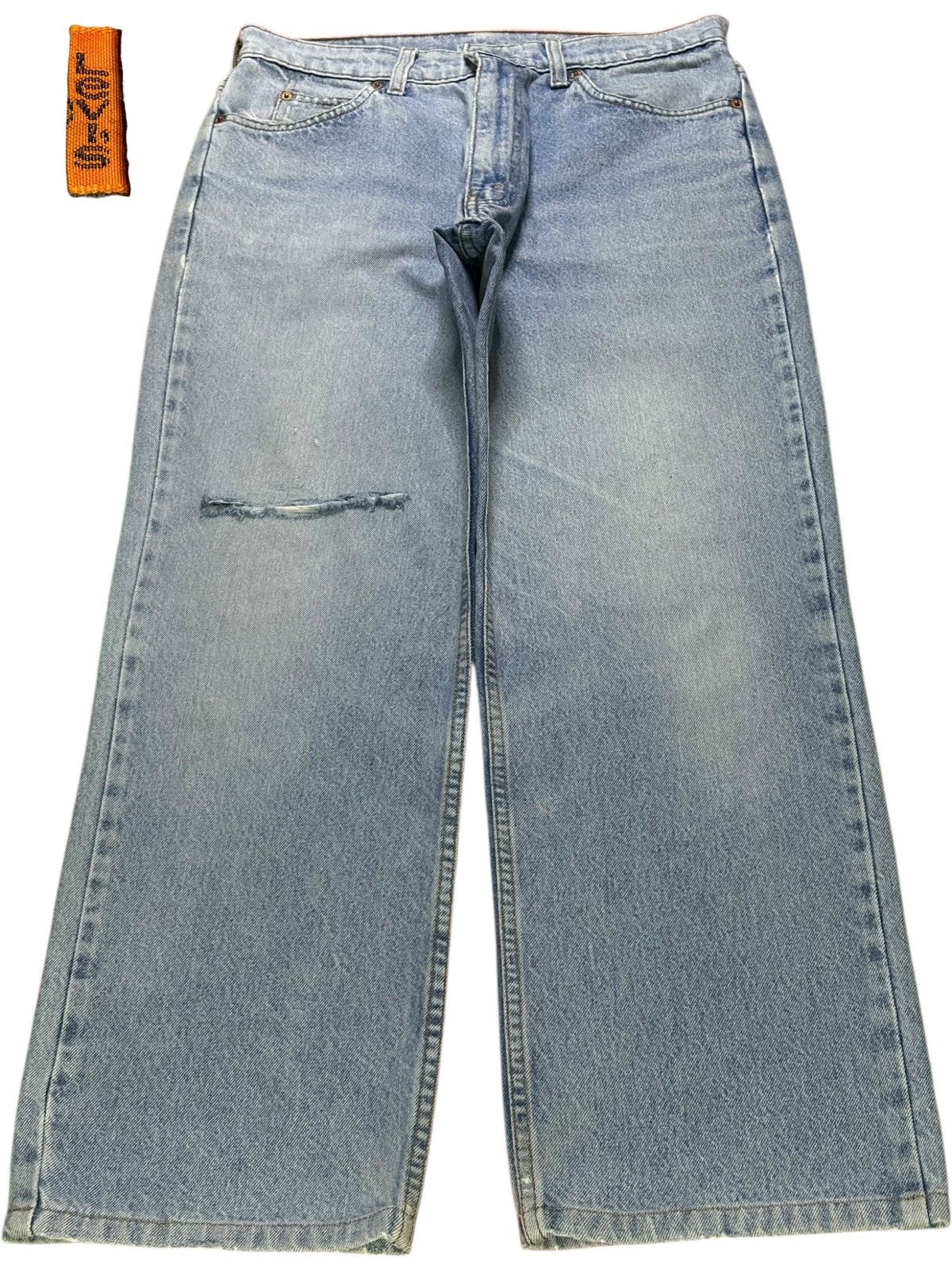 Levi's Vintage 90s Levis 210 Orange Tab Blue Wash Baggy Jeans Size US 30 / EU 46 - 1 Thumbnail