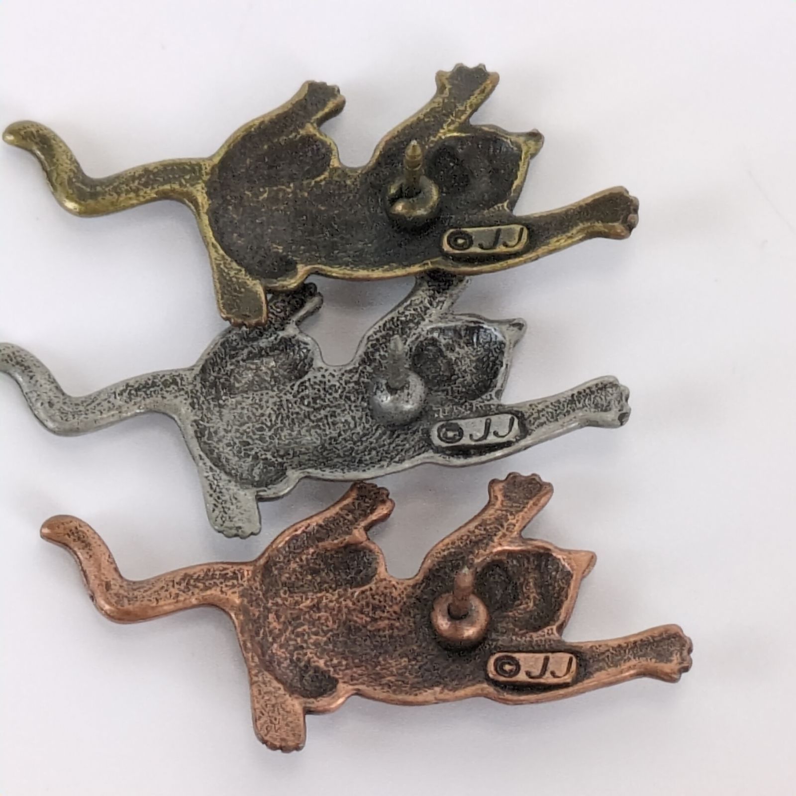 Vintage Artifacts Jonette Jewelry Climbing Cat Pin Set 1986 Size ONE SIZE - 2 Thumbnail