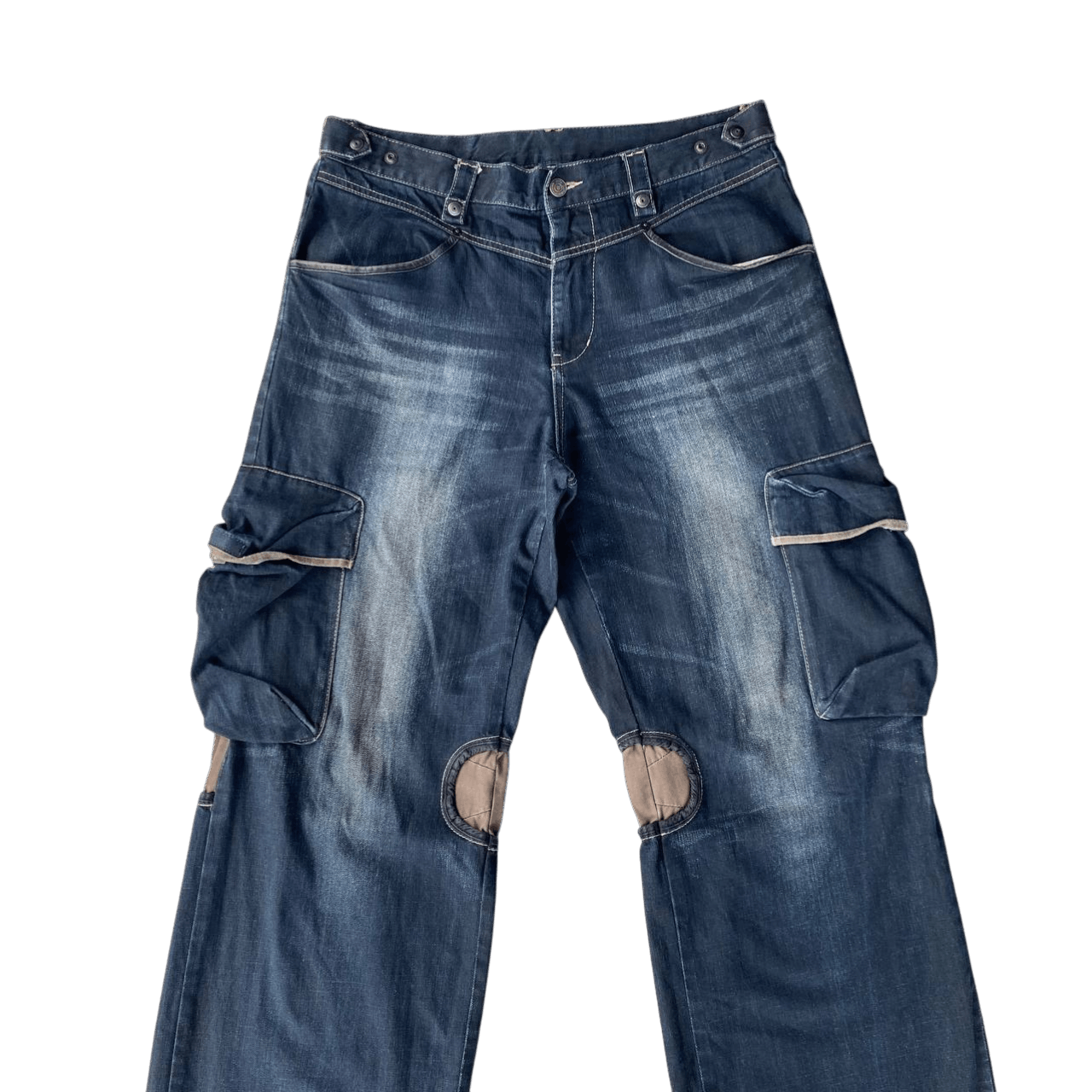 PPFM Rare Archival PPFM "Yellow Riot" Paratrooper Cargo Denim Size US 35 - 4 Thumbnail