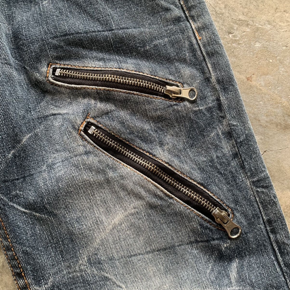 14th Addiction × If Six Was Nine × Tornado Mart Nylaus Double Waist Bondage Design Jeans Size US 29 - 4 Thumbnail