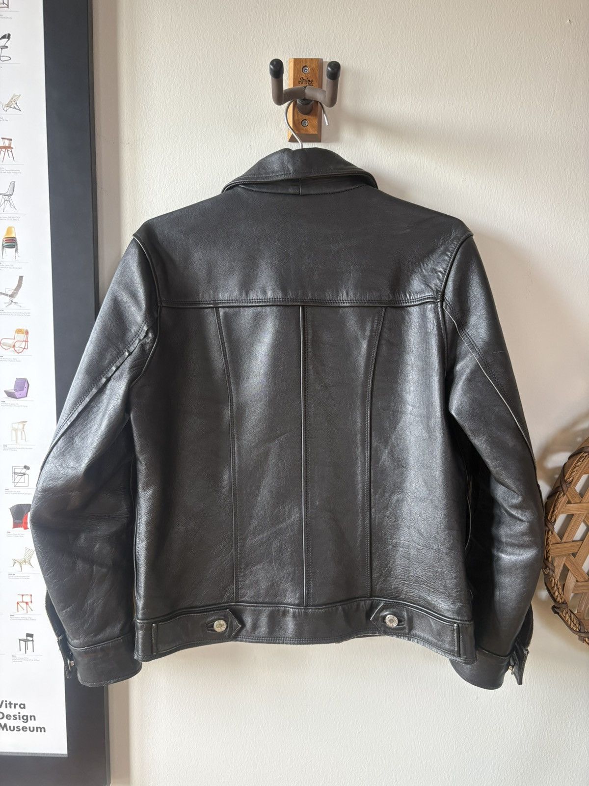 Diet Butcher Slim Skin DBSS Black Leather Trucker (Pre-08) Size 2 Size US S / EU 44-46 / 1 - 6 Thumbnail