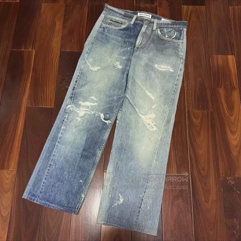 Our Legacy Our Legacy 3D Digital Print Denim Pants Size US 31 - 1 Thumbnail