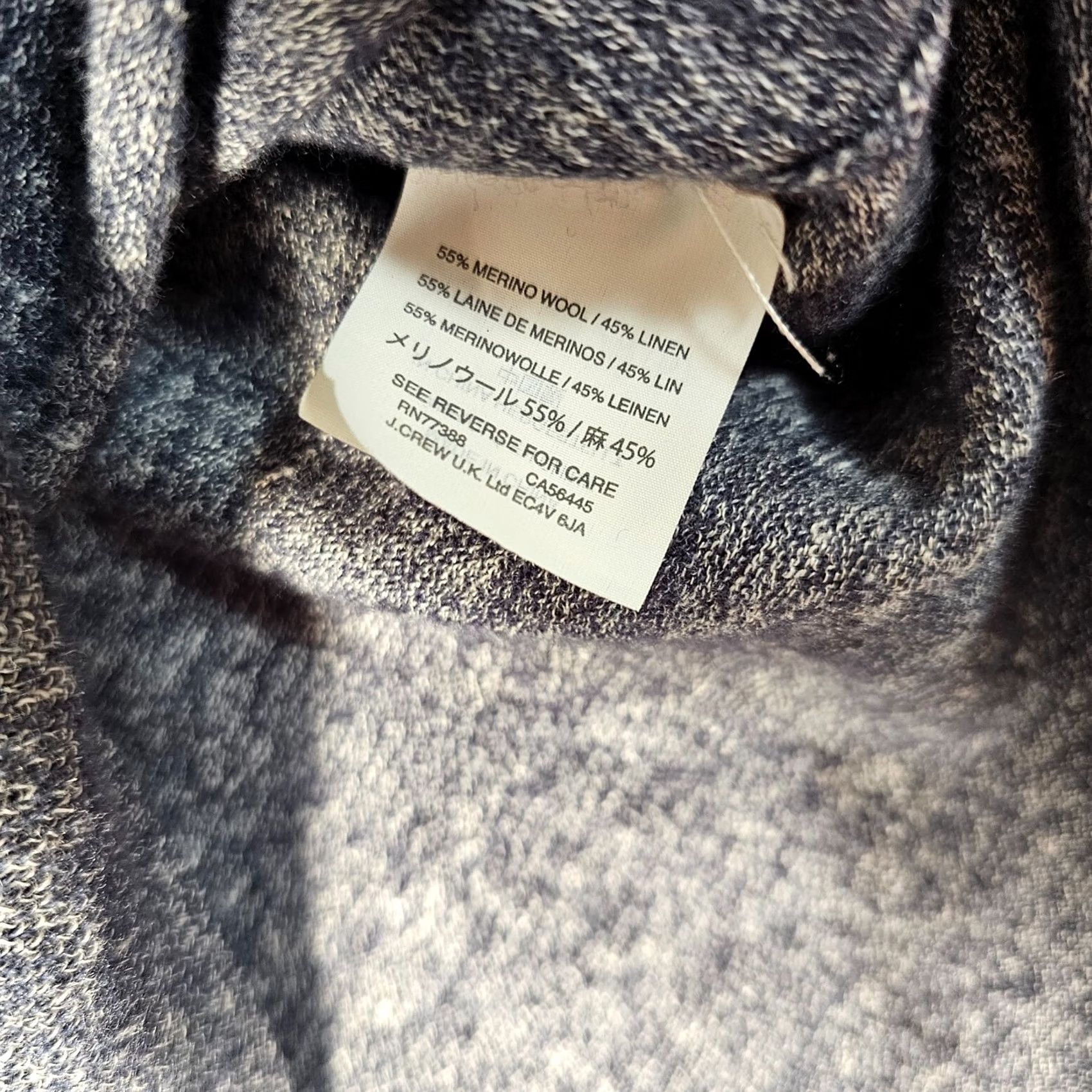 J.Crew VINTAGE J.CREW Sweater Blue V-Neck Wool Linen Blend Pullover S Womens Small Size S / US 4 / IT 40 - 3 Thumbnail