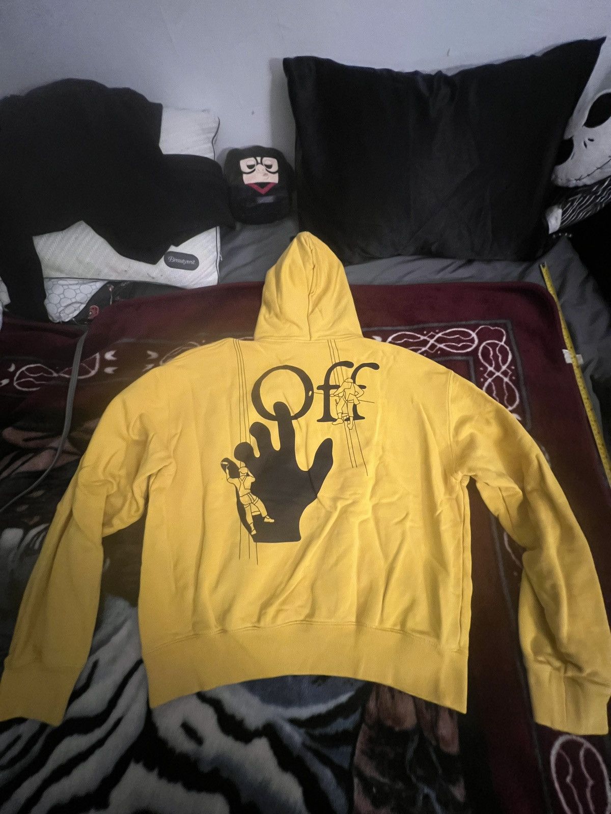 Off-White Off White Hoodie Yellow Size US XL / EU 56 / 4 - 2 Thumbnail