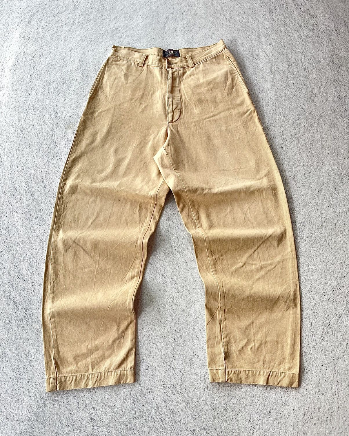 RRL Ralph Lauren 90s RRL Khaki Chino Wide Leg Fit Size US 30 / EU 46 - 1 Thumbnail