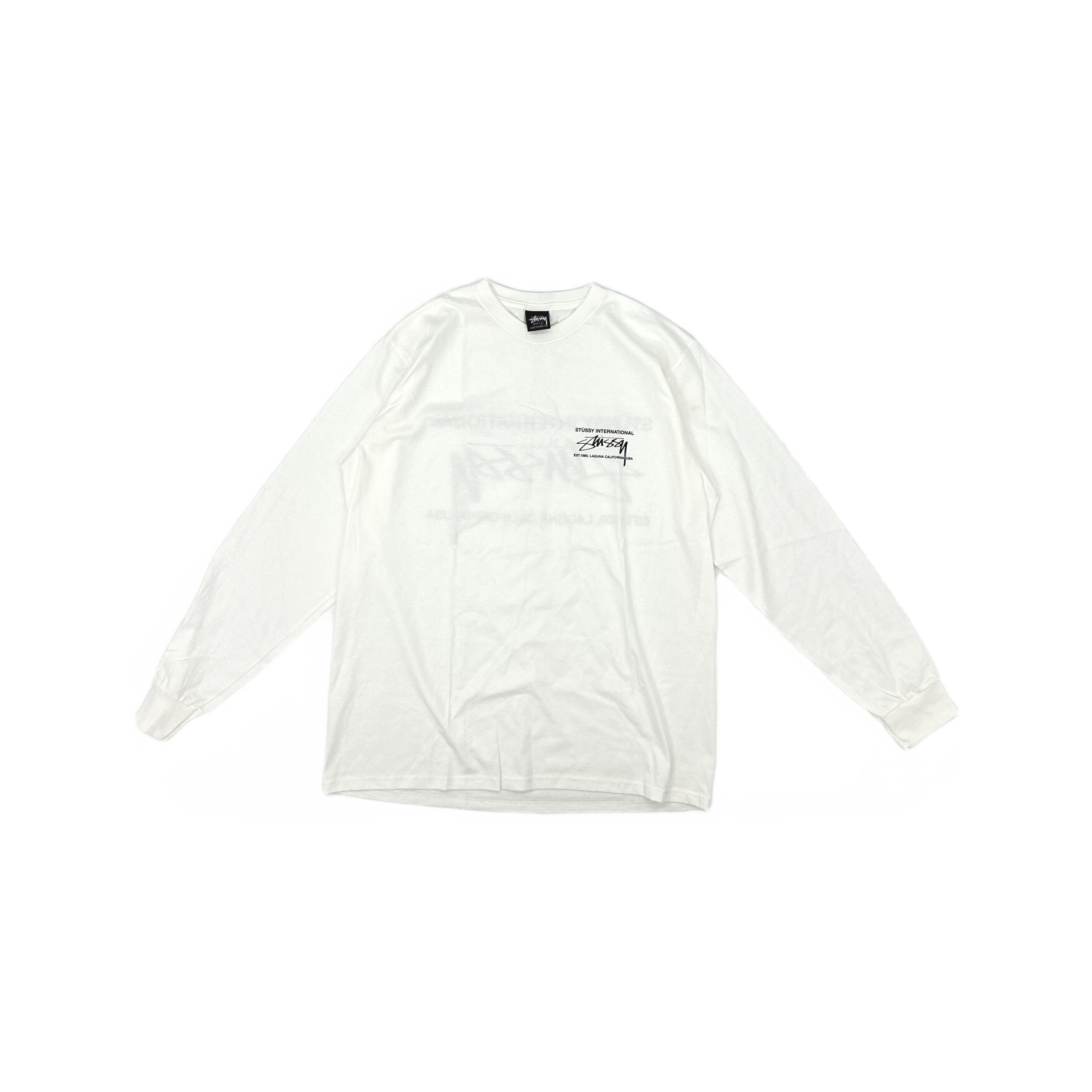032c × Stussy Stussy x 032c Panther long sleeve white shirt | Grailed