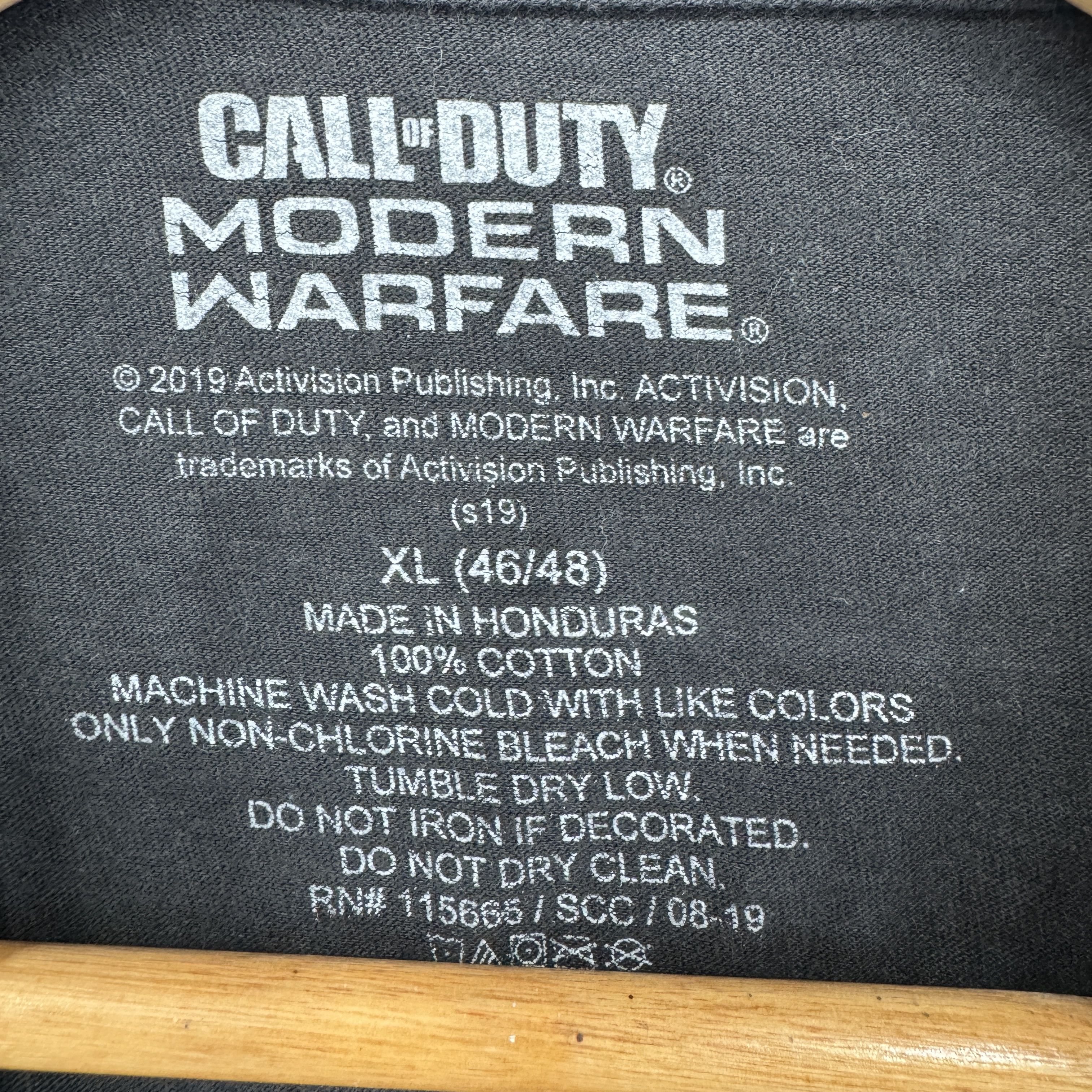 Vintage Call Of Duty Warfare Skull Snake Logo Gamer Sunfaded Tshirt Size US XL / EU 56 / 4 - 5 Thumbnail