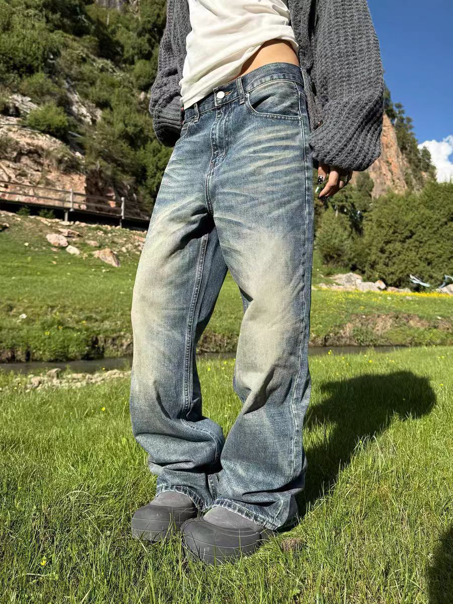 Jean Washed blue relaxed-fit jeans Size US 30 / EU 46 - 3 Thumbnail