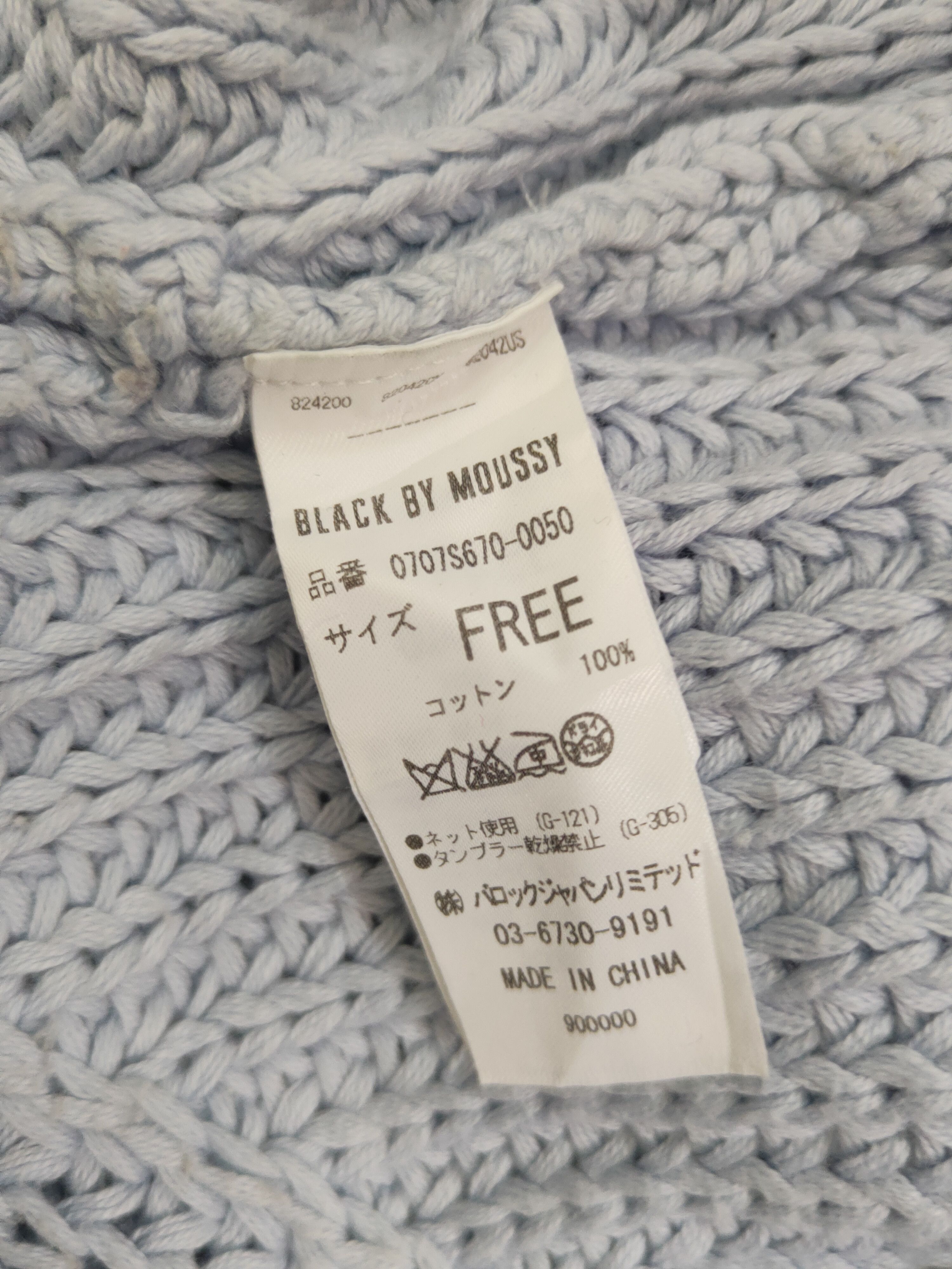 Japanese Brand × Vintage Black by Moussy Blue Knitwear Sweatshirts #W1741 Size M / US 6-8 / IT 42-44 - 11 Thumbnail