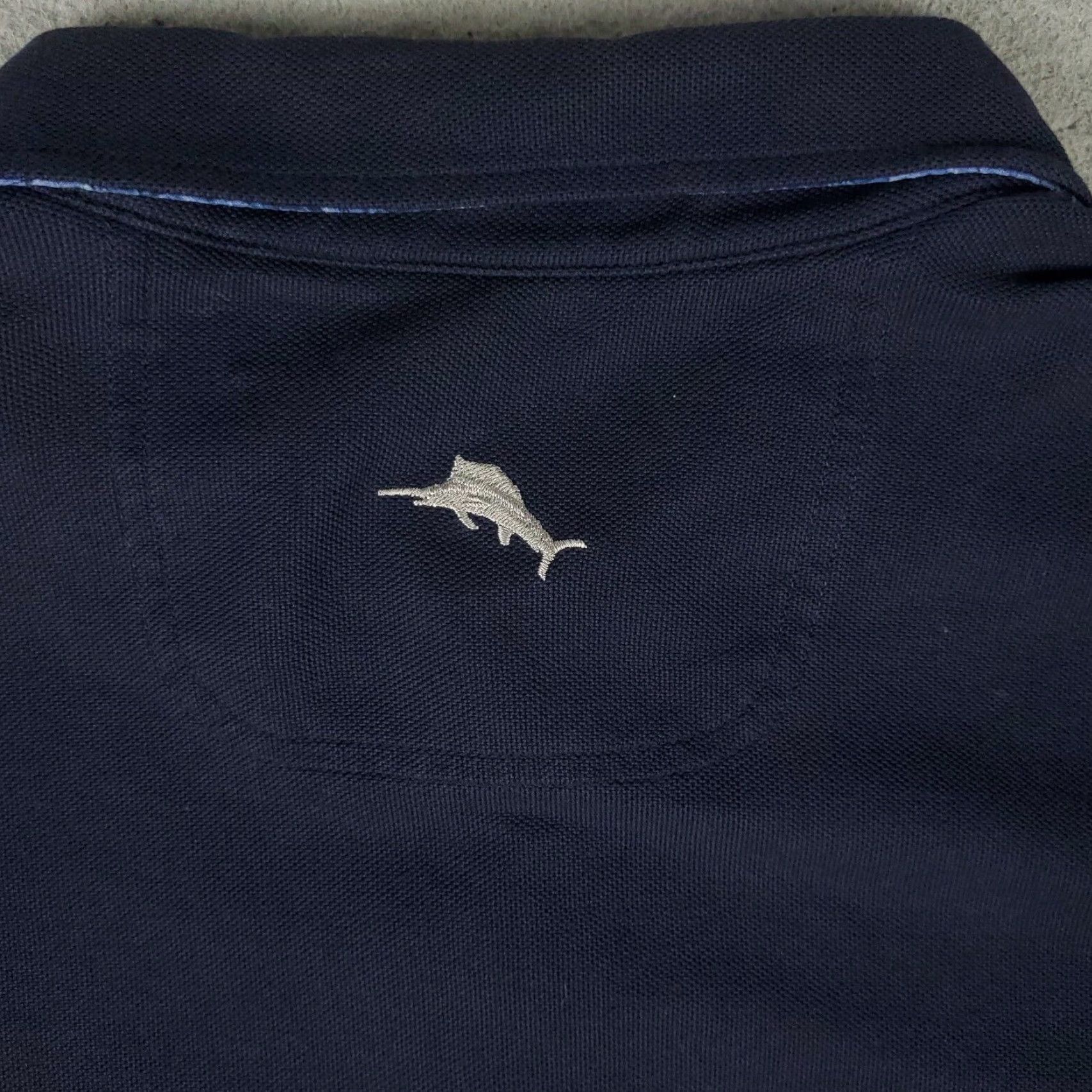 Tommy Bahama VINTAGE Tommy Bahama Polo Shirt Men XL Navy Blue Short Sleeve Casual Summer Sports Size US XL / EU 56 / 4 - 4 Thumbnail