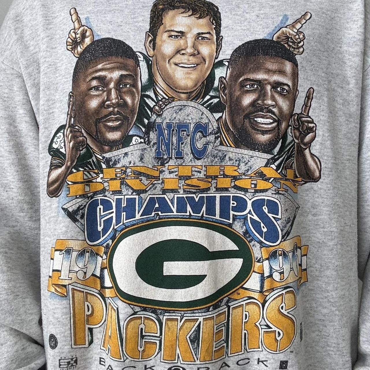 NFL × Vintage Vintage NFL Green Bay Packers 1996 Champions Sweatshirt Size US XL / EU 56 / 4 - 4 Thumbnail