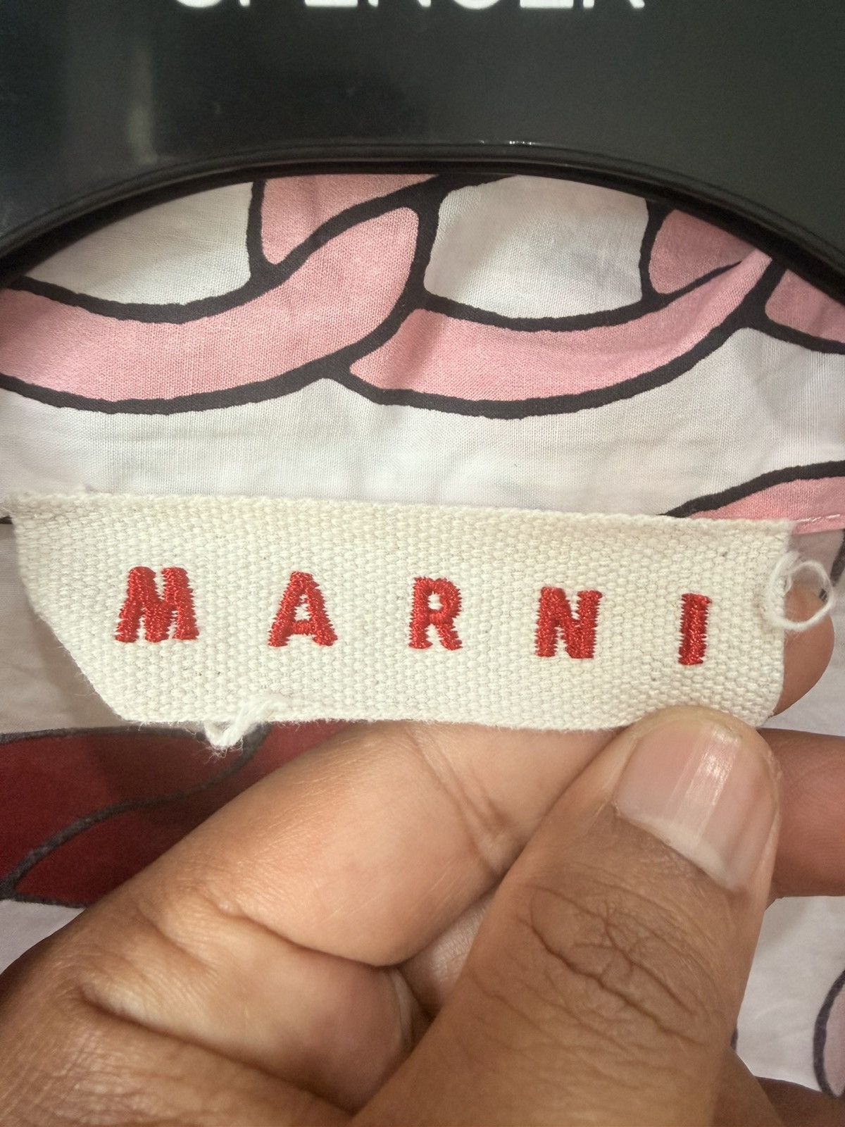 Marni Marni Oversized Chain Link Poplin Top Pink Burgundy 2 Pocket Size XS / US 0-2 / IT 36-38 - 5 Thumbnail