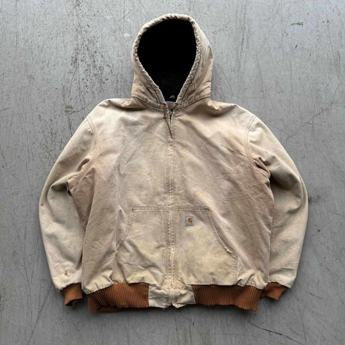 Carhartt × Vintage Carhartt 90’s Vintage J130 Jacket Tan Faded Hooded Sz XXL Size US XXL / EU 58 / 5 - 1 Thumbnail
