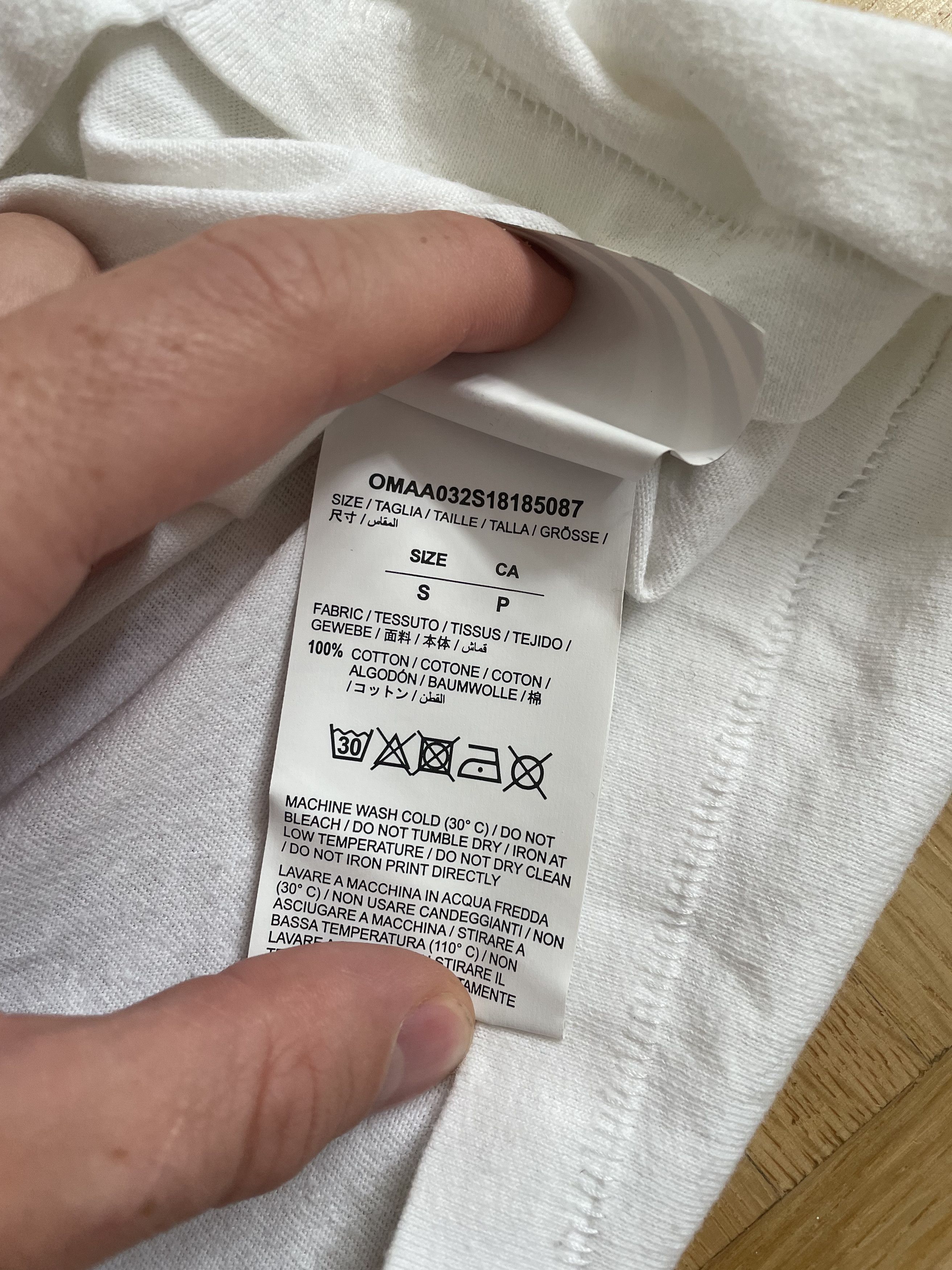 Off-White × Virgil Abloh Off-White "TEMPERATURE" T-Shirt Size US S / EU 44-46 / 1 - 4 Thumbnail