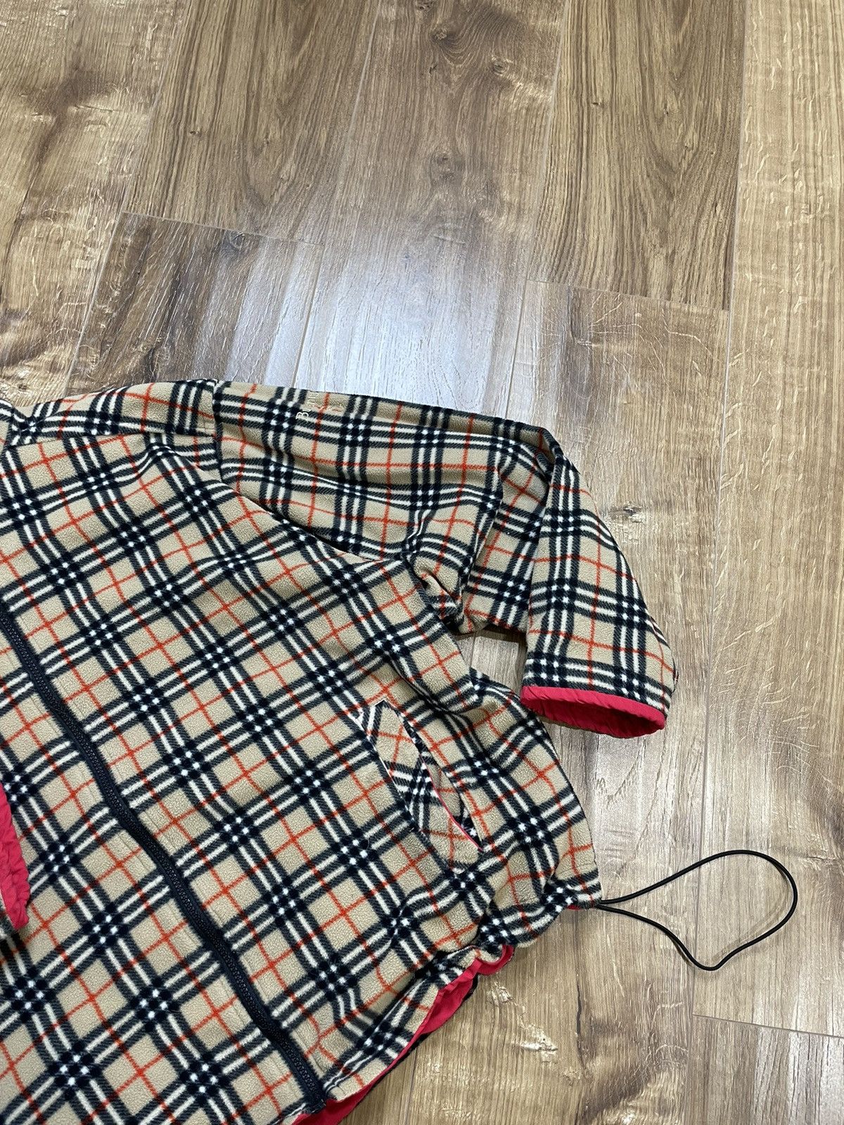 Burberry Vintage 90’s Burberry Nova Check Y2K Style Fleece Bomber Size US S / EU 44-46 / 1 - 7 Thumbnail
