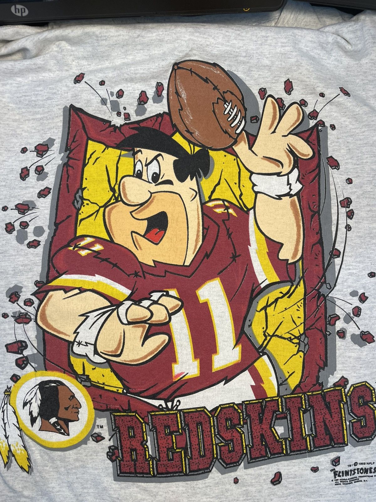 Vintage vintage 90s Flintstones Fred Redskins Size US L / EU 52-54 / 3 - 2 Thumbnail