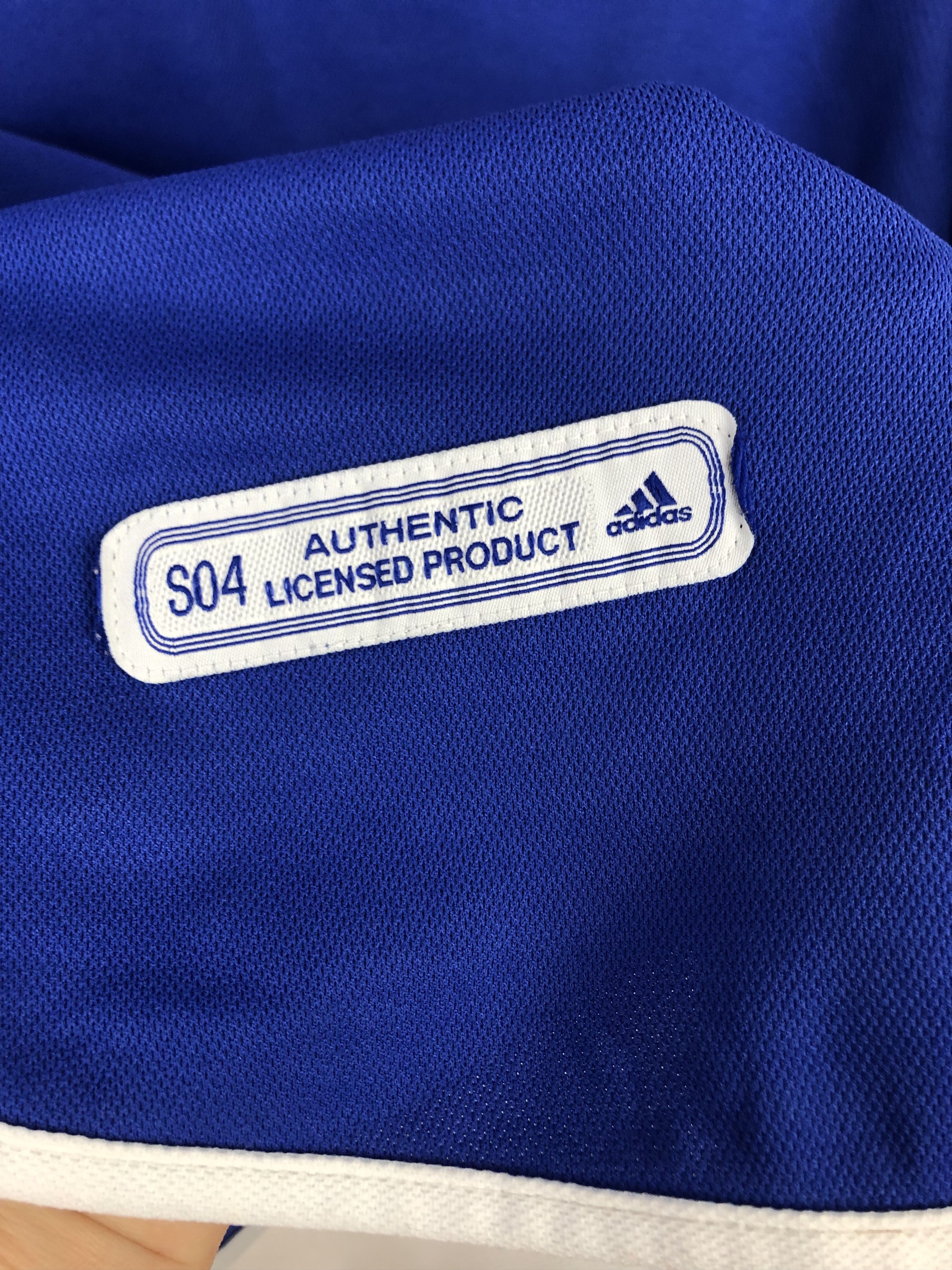 Adidas FC Schalke 04 football shirt 2000 #7 Moller Adidas Tee Size US XL / EU 56 / 4 - 6 Thumbnail