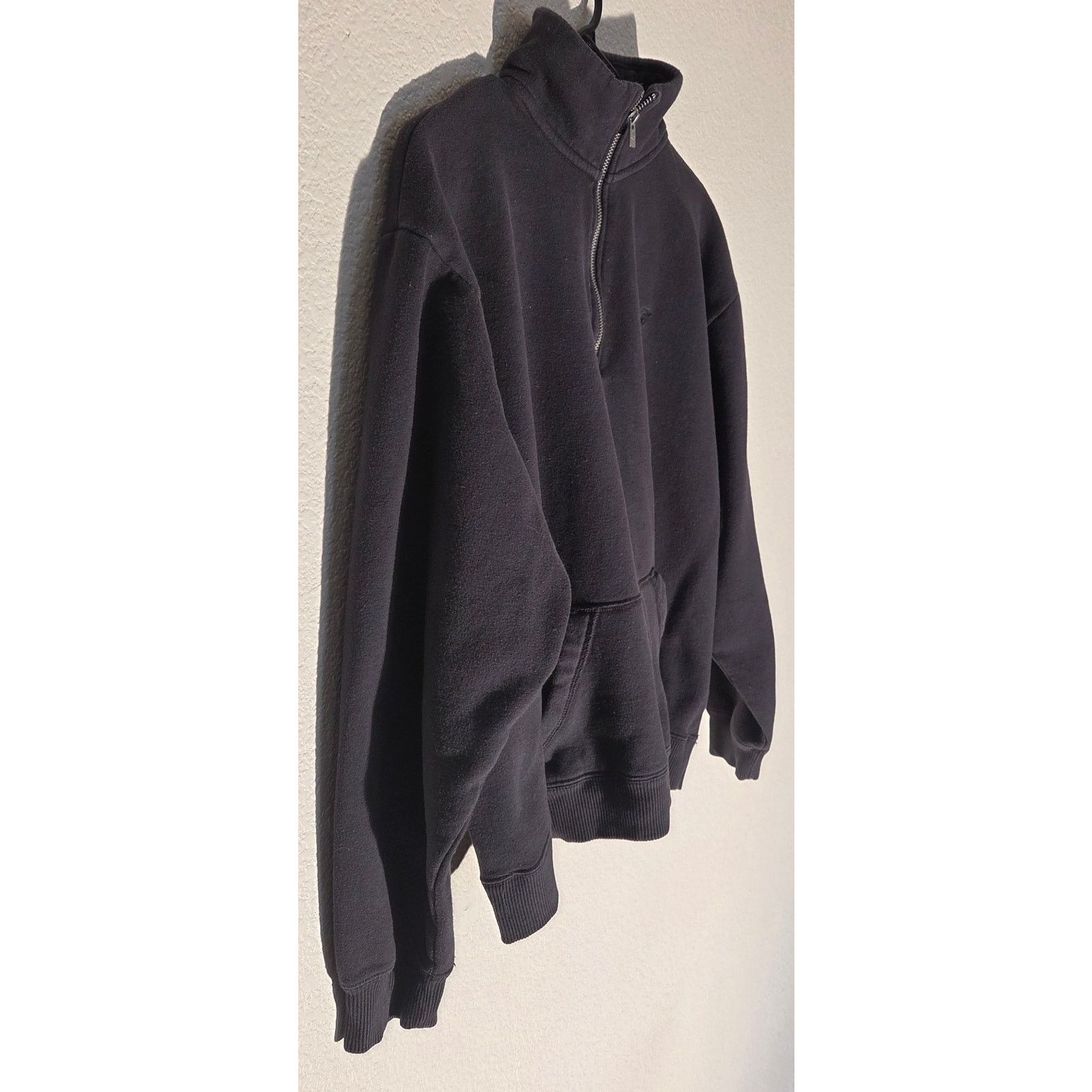 Hollister Hollister Dark Grey Quarter-Zip Pullover - Men's Size L Size US L / EU 52-54 / 3 - 2 Thumbnail