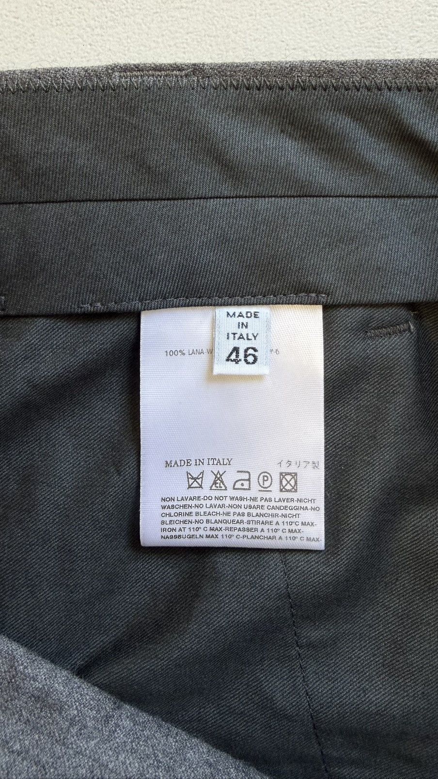 Maison Margiela A/W 07 Straight Leg Gray Wool Trousers Size US 32 / EU 48 - 6 Thumbnail